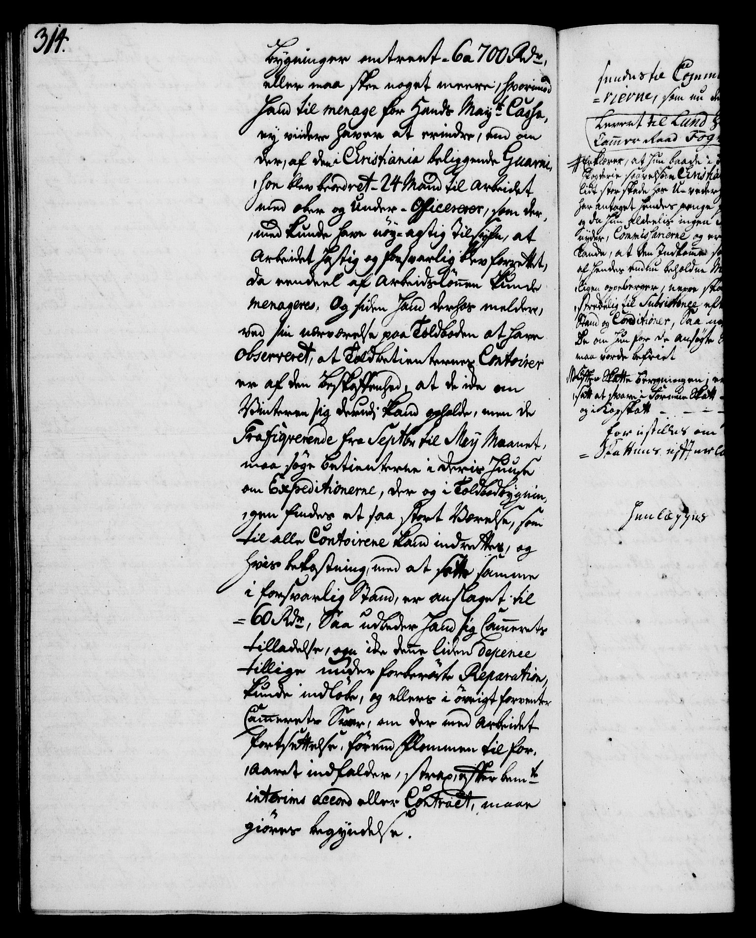 Rentekammeret, Kammerkanselliet, RA/EA-3111/G/Gh/Gha/L0025: Norsk ekstraktmemorialprotokoll (merket RK 53.70), 1743-1744, p. 314