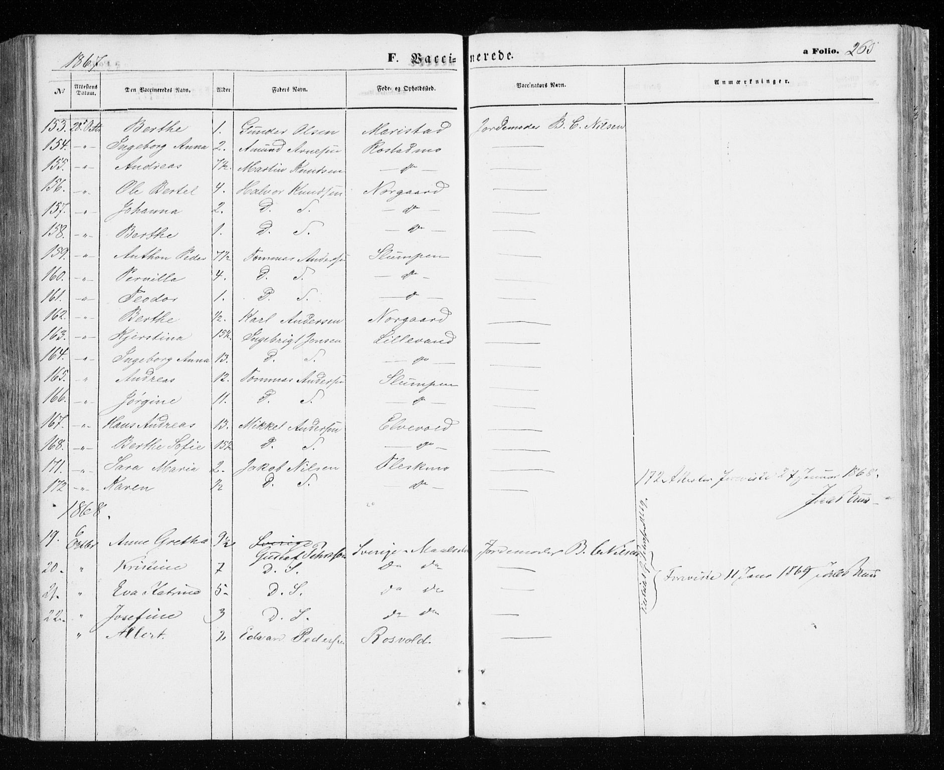 Målselv sokneprestembete, SATØ/S-1311/G/Ga/Gaa/L0004kirke: Parish register (official) no. 4, 1863-1872, p. 263