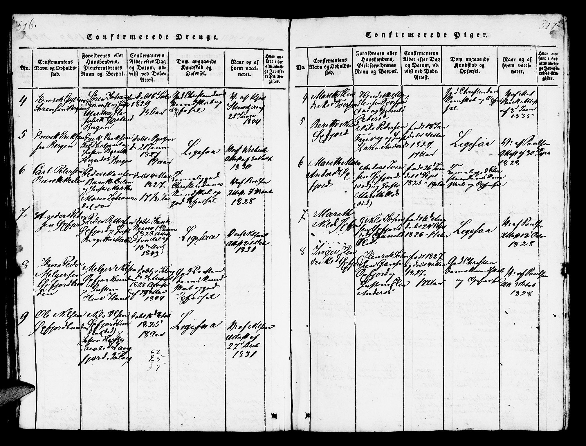 Loppa sokneprestkontor, AV/SATØ-S-1339/H/Hb/L0001klokker: Parish register (copy) no. 1, 1820-1849, p. 516-517