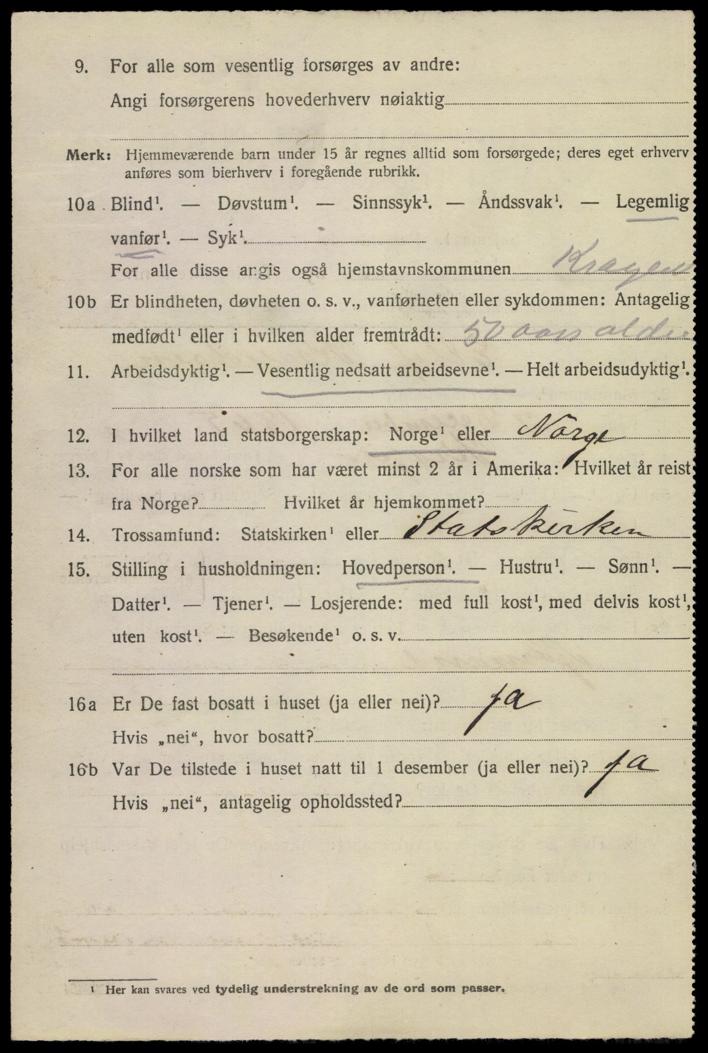 SAKO, 1920 census for Kragerø, 1920, p. 7228