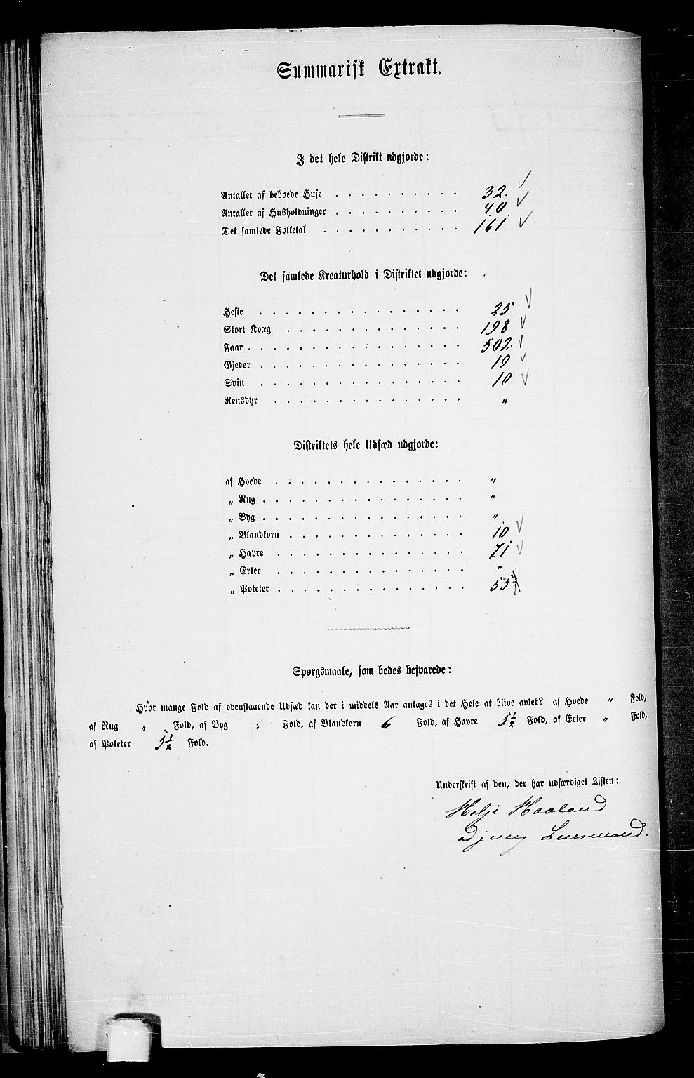 RA, 1865 census for Etne, 1865, p. 63