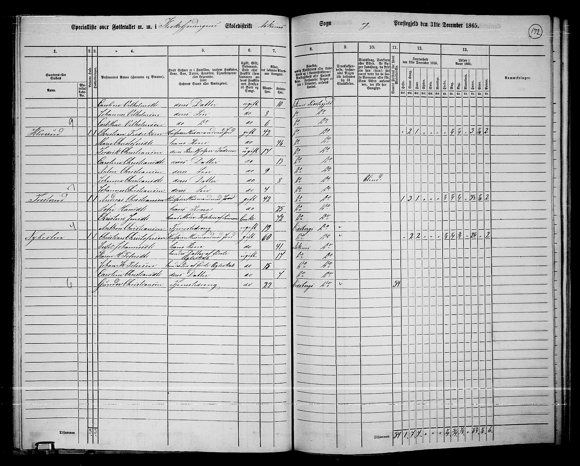 RA, 1865 census for Askim, 1865, p. 35