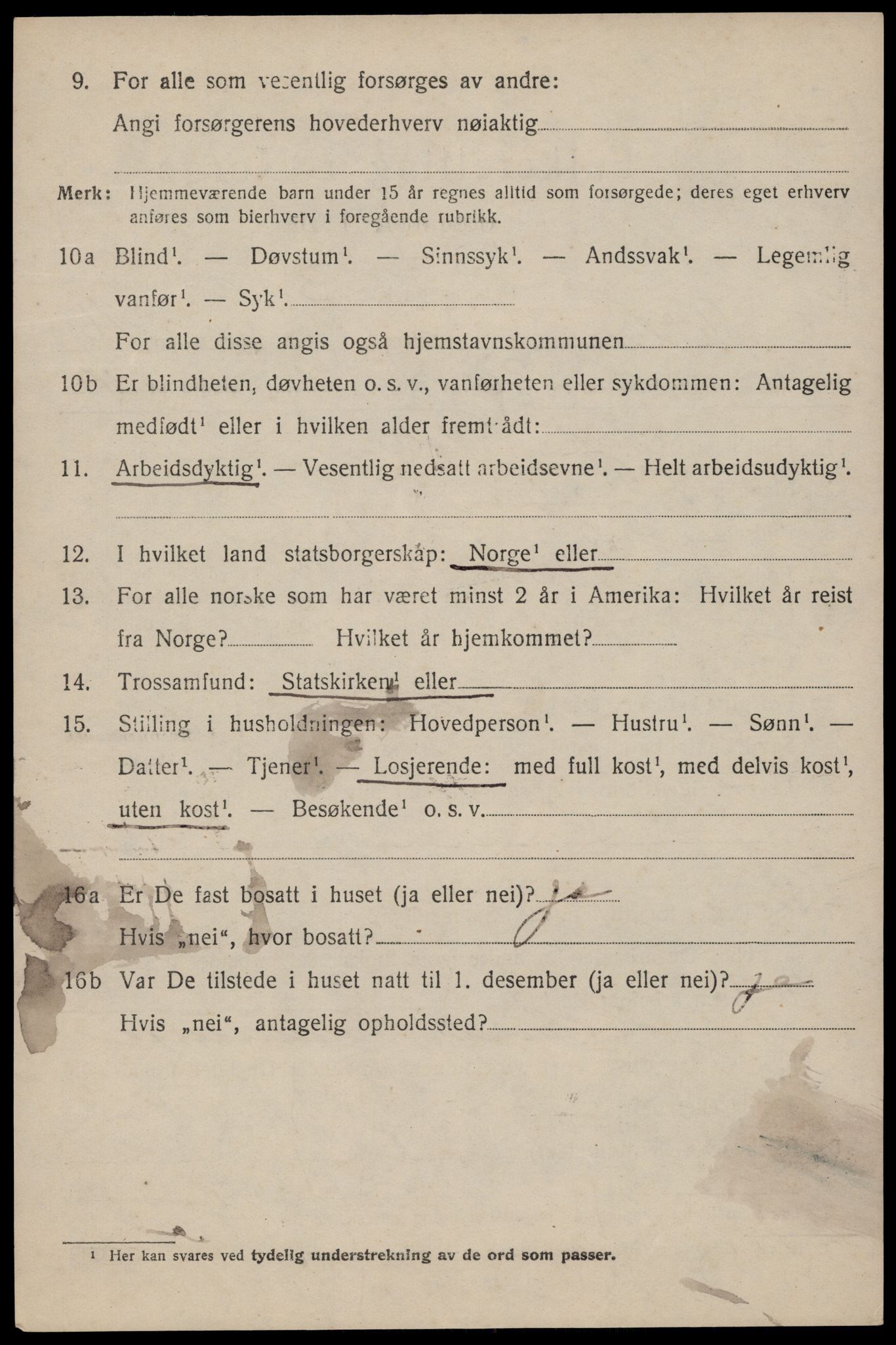 SAST, 1920 census for Hetland, 1920, p. 23546