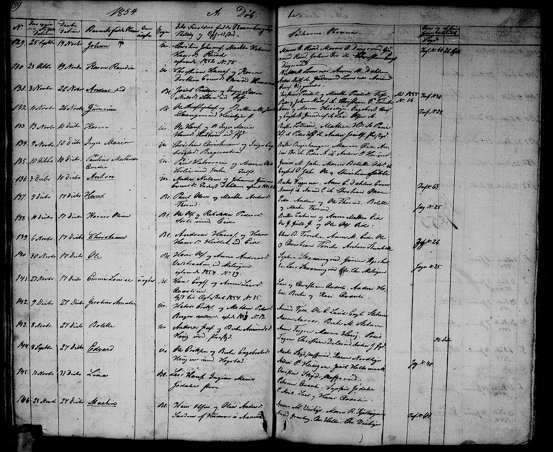 Aurskog prestekontor Kirkebøker, AV/SAO-A-10304a/G/Ga/L0002: Parish register (copy) no. I 2, 1829-1857, p. 189