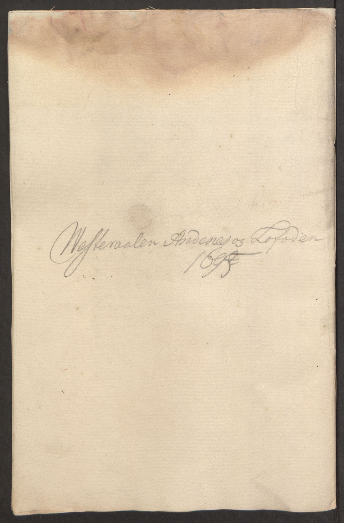 Rentekammeret inntil 1814, Reviderte regnskaper, Fogderegnskap, AV/RA-EA-4092/R67/L4677: Fogderegnskap Vesterålen, Andenes og Lofoten, 1694-1695, p. 225