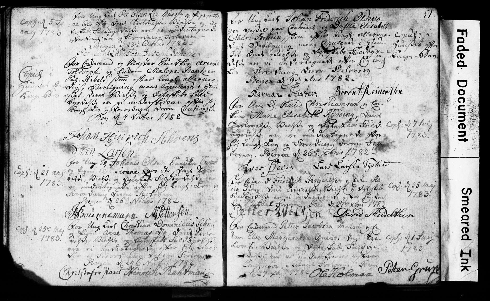 Korskirken sokneprestembete, AV/SAB-A-76101: Best man's statements no. II.5.1, 1776-1816, p. 51