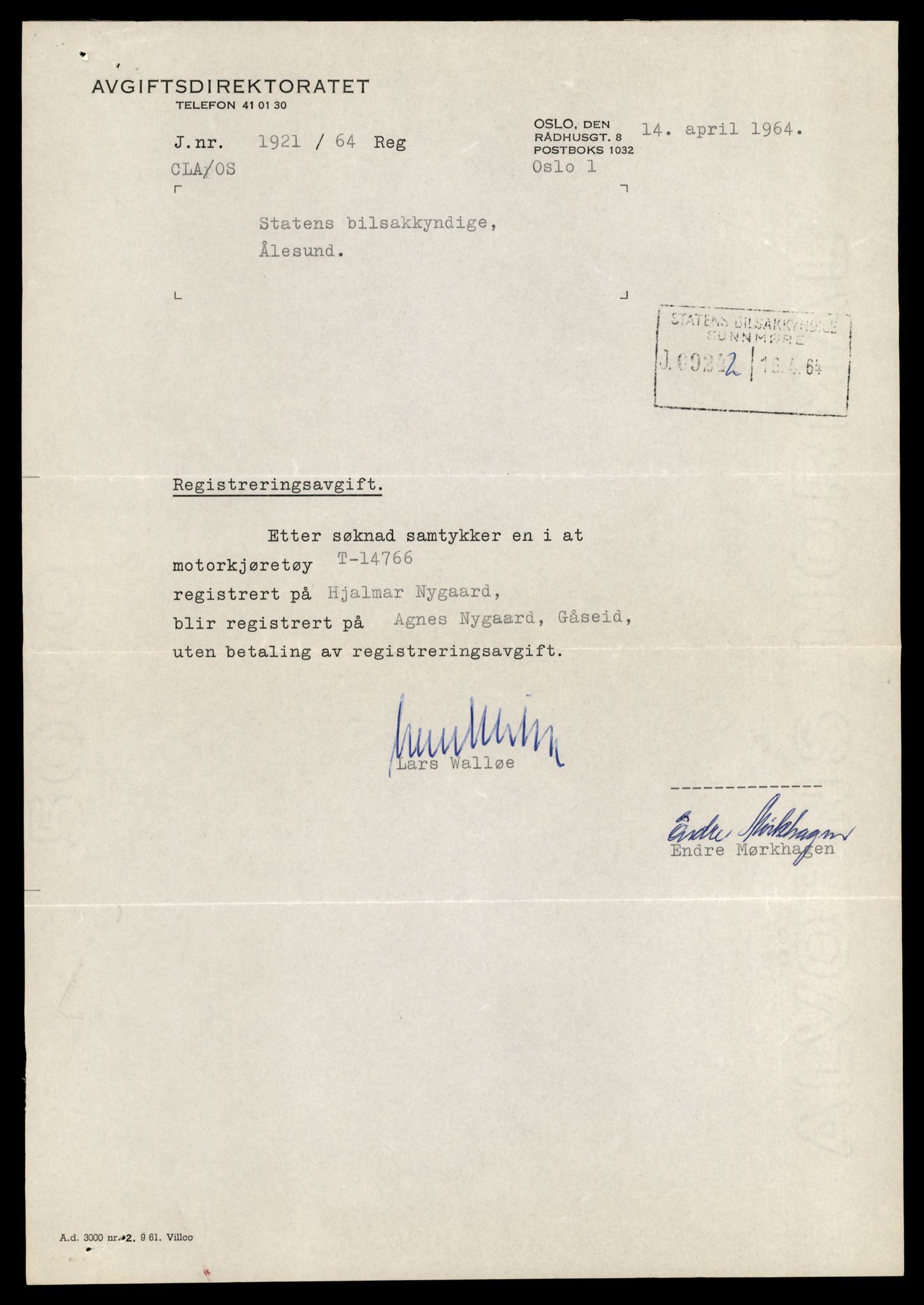 Møre og Romsdal vegkontor - Ålesund trafikkstasjon, AV/SAT-A-4099/F/Fe/L0048: Registreringskort for kjøretøy T 14721 - T 14863, 1927-1998, p. 932