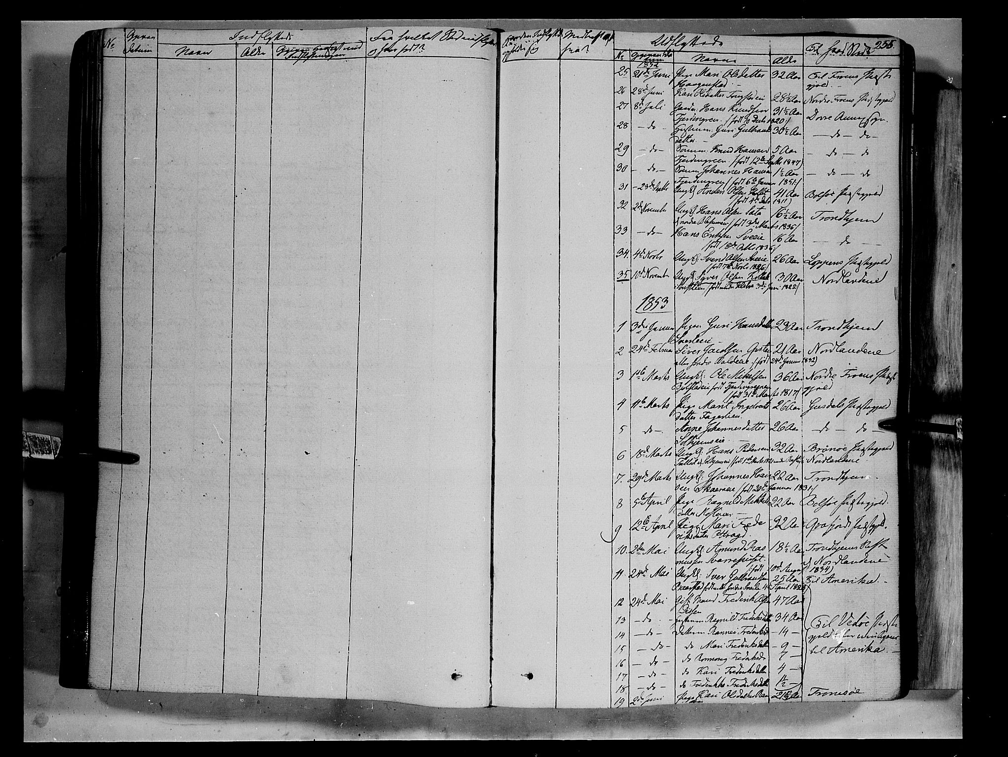 Vågå prestekontor, SAH/PREST-076/H/Ha/Haa/L0005: Parish register (official) no. 5 /1, 1842-1856, p. 255
