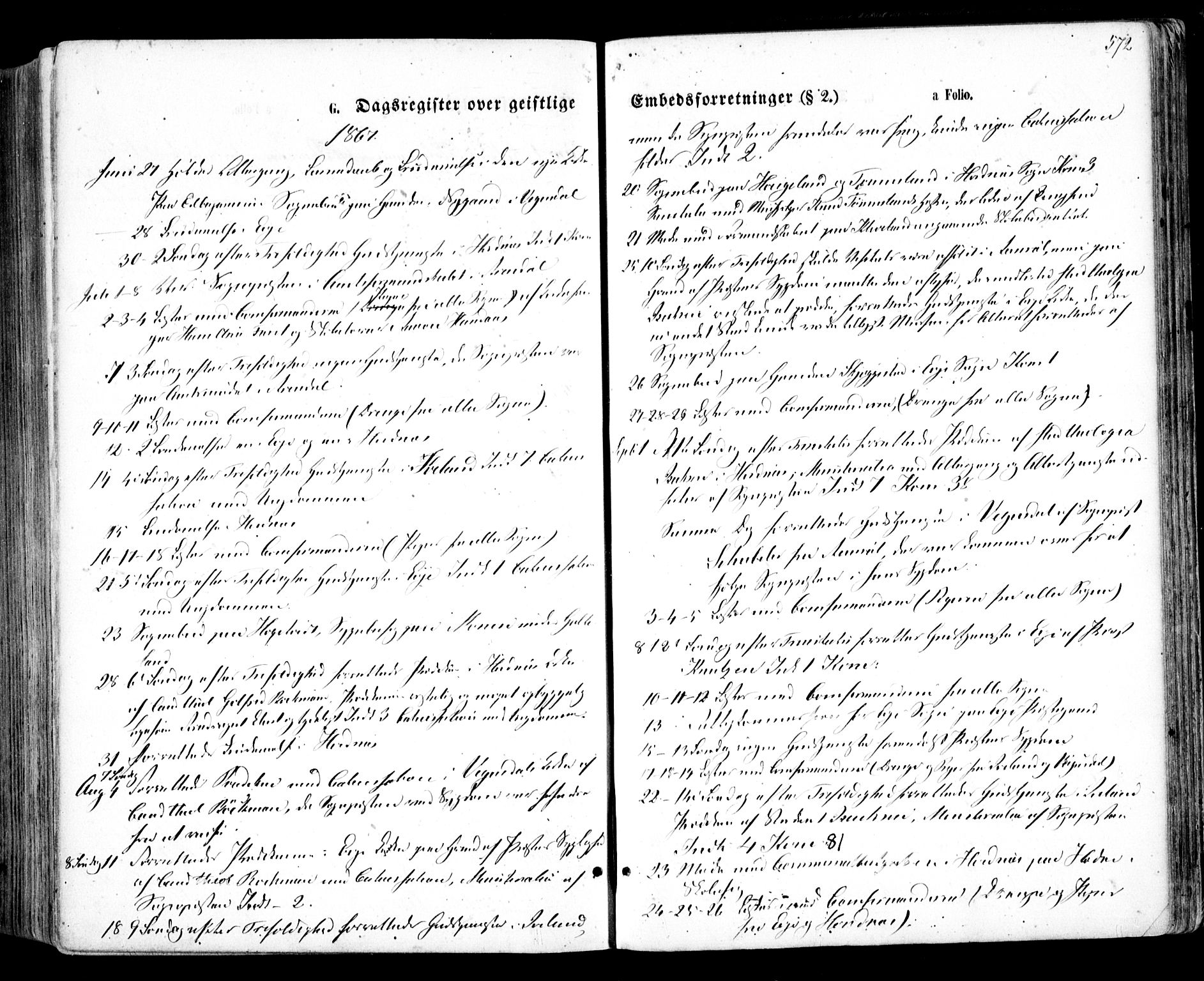 Evje sokneprestkontor, AV/SAK-1111-0008/F/Fa/Faa/L0006: Parish register (official) no. A 6, 1866-1884, p. 572