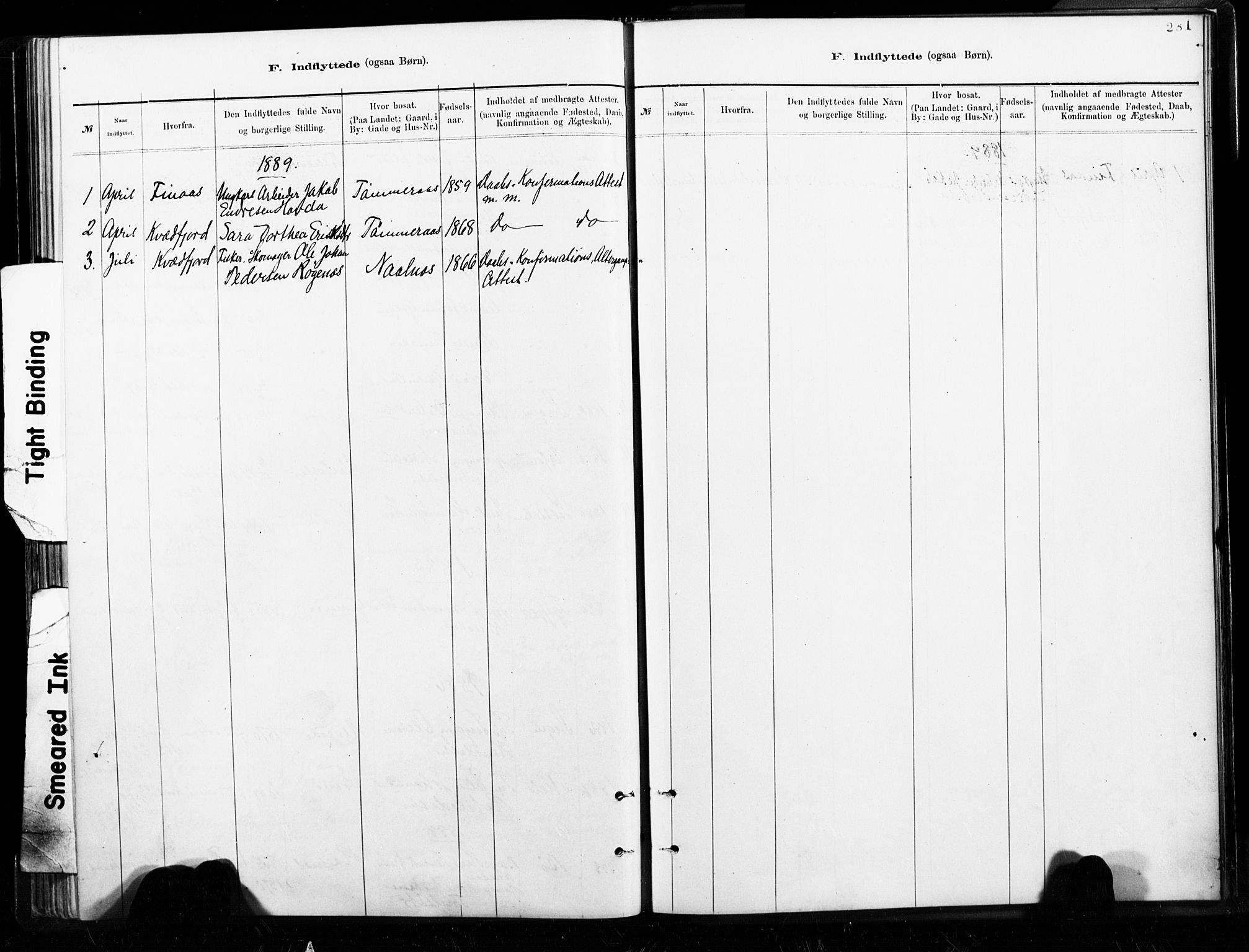 Ministerialprotokoller, klokkerbøker og fødselsregistre - Nordland, AV/SAT-A-1459/859/L0846: Parish register (official) no. 859A06, 1878-1889, p. 281