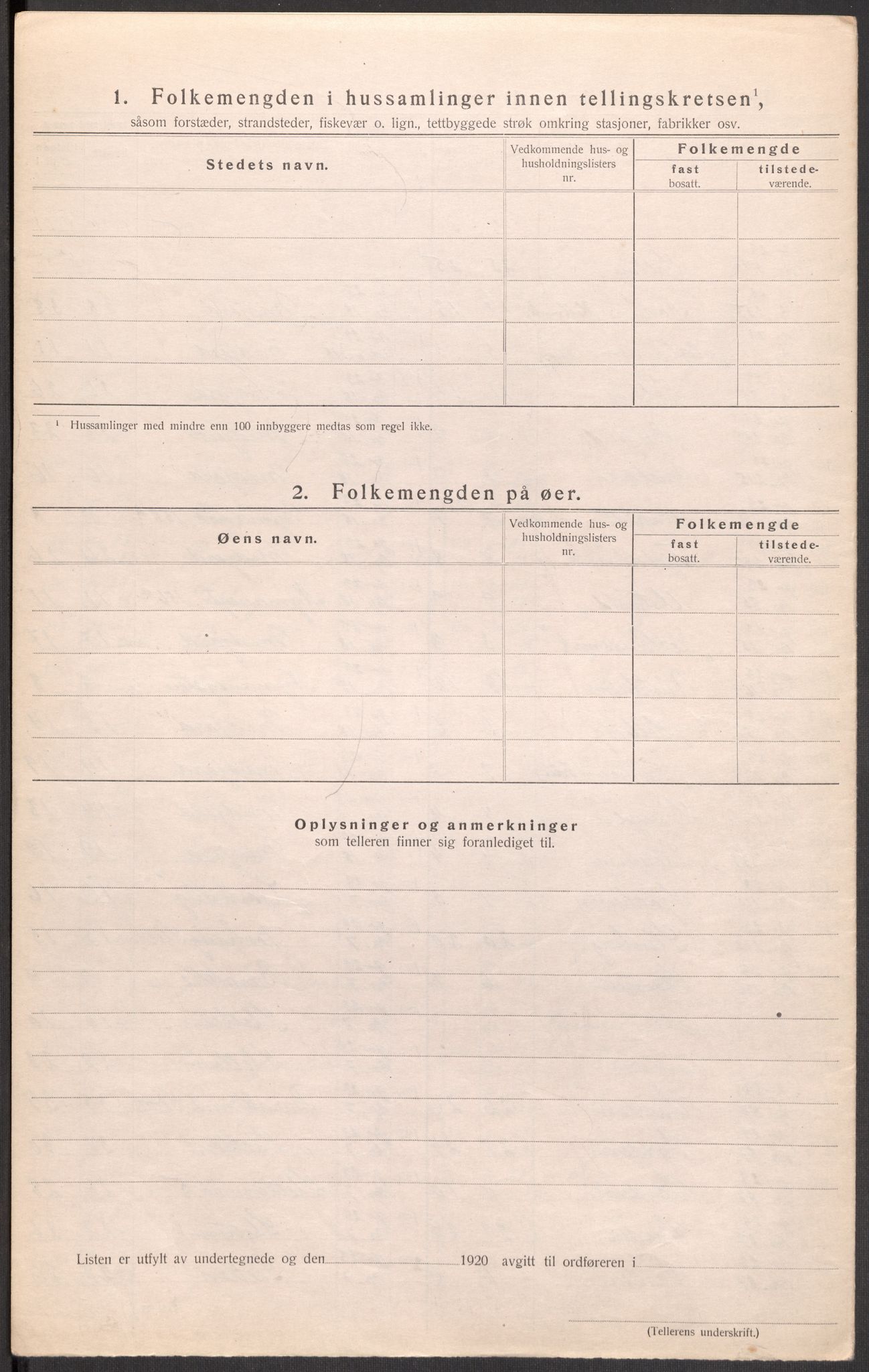 SAST, 1920 census for Hetland, 1920, p. 107