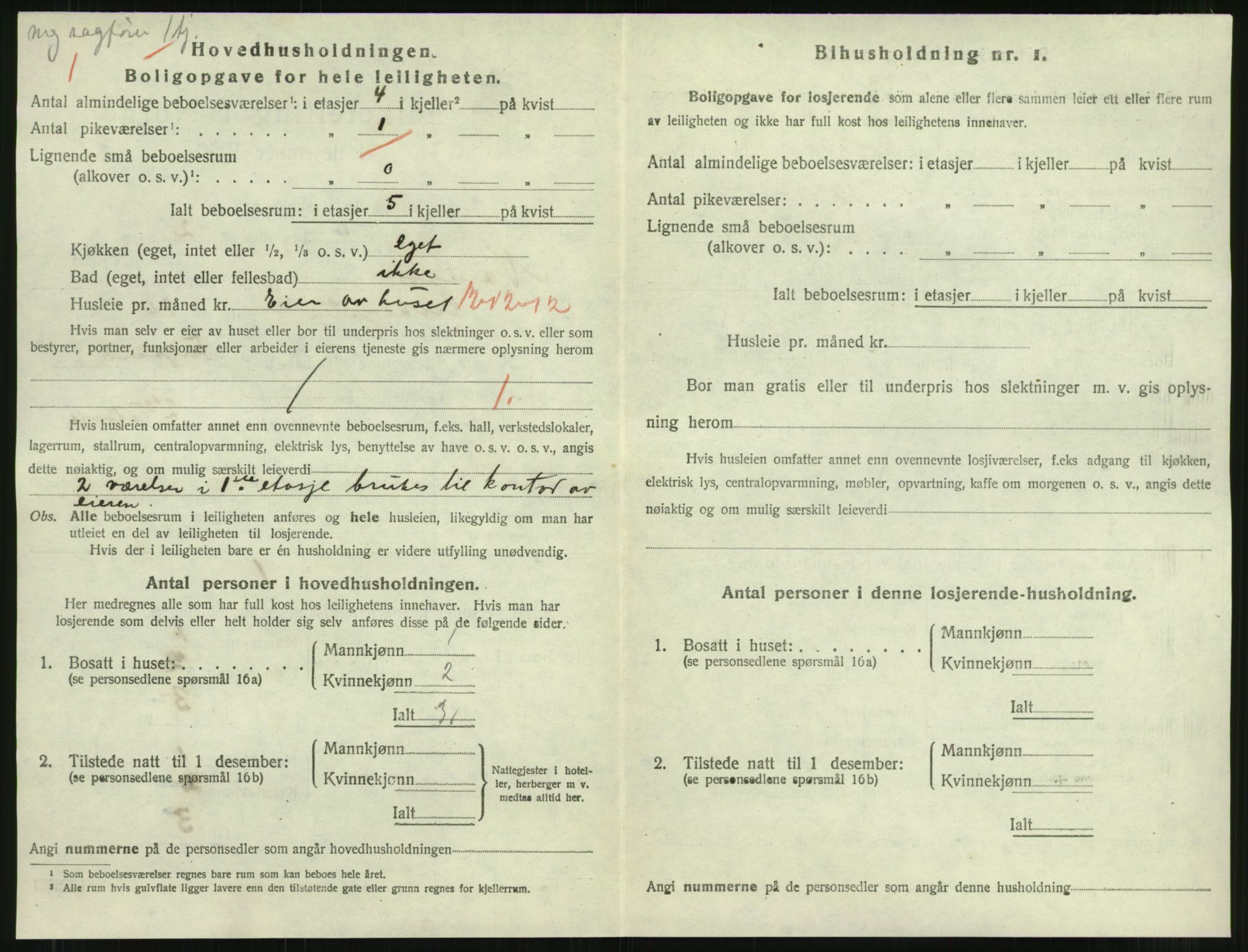 SAT, 1920 census for Namsos, 1920, p. 1134