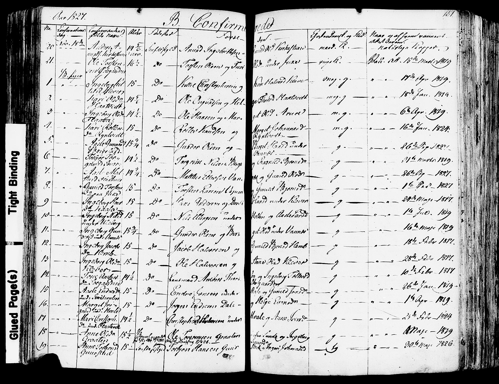 Sauherad kirkebøker, SAKO/A-298/F/Fa/L0006: Parish register (official) no. I 6, 1827-1850, p. 151