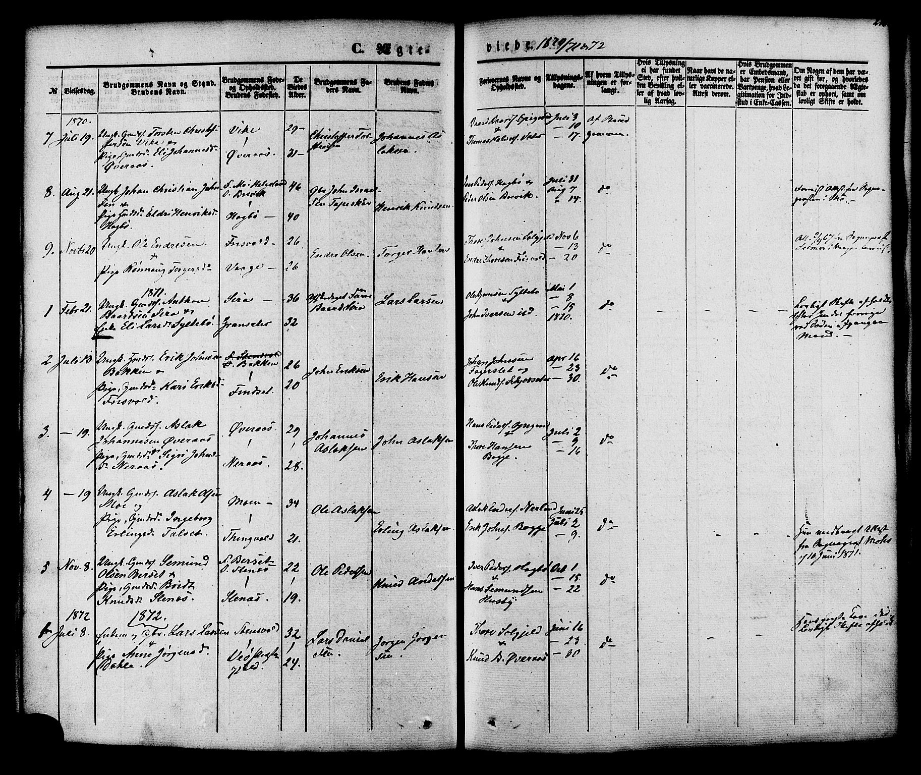 Ministerialprotokoller, klokkerbøker og fødselsregistre - Møre og Romsdal, SAT/A-1454/552/L0637: Parish register (official) no. 552A01, 1845-1879, p. 216