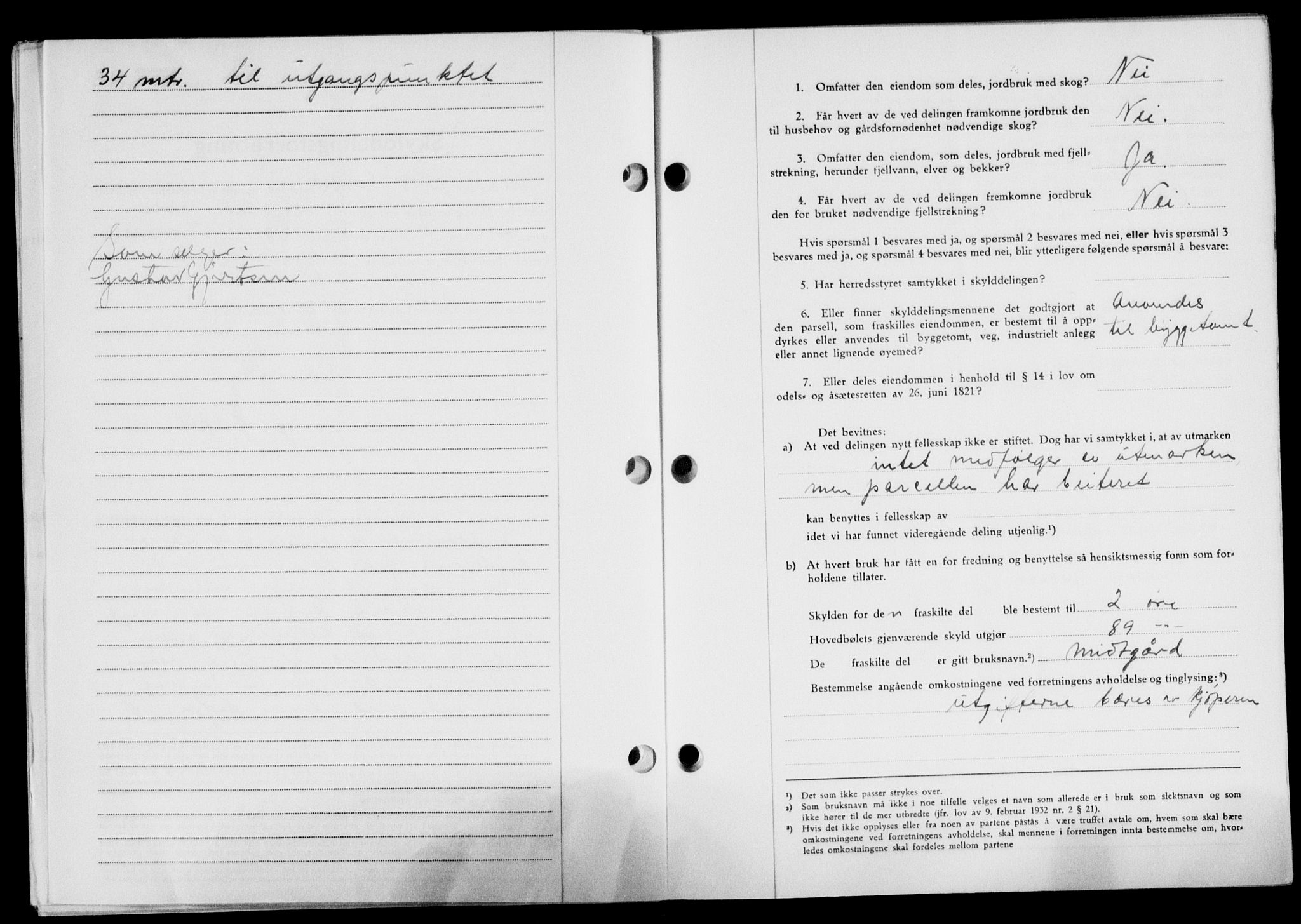 Lofoten sorenskriveri, AV/SAT-A-0017/1/2/2C/L0024a: Mortgage book no. 24a, 1950-1950, Diary no: : 2439/1950