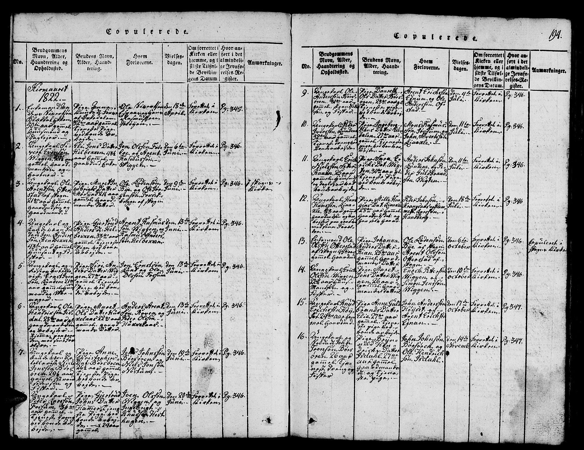 Ministerialprotokoller, klokkerbøker og fødselsregistre - Sør-Trøndelag, SAT/A-1456/665/L0776: Parish register (copy) no. 665C01, 1817-1837, p. 194