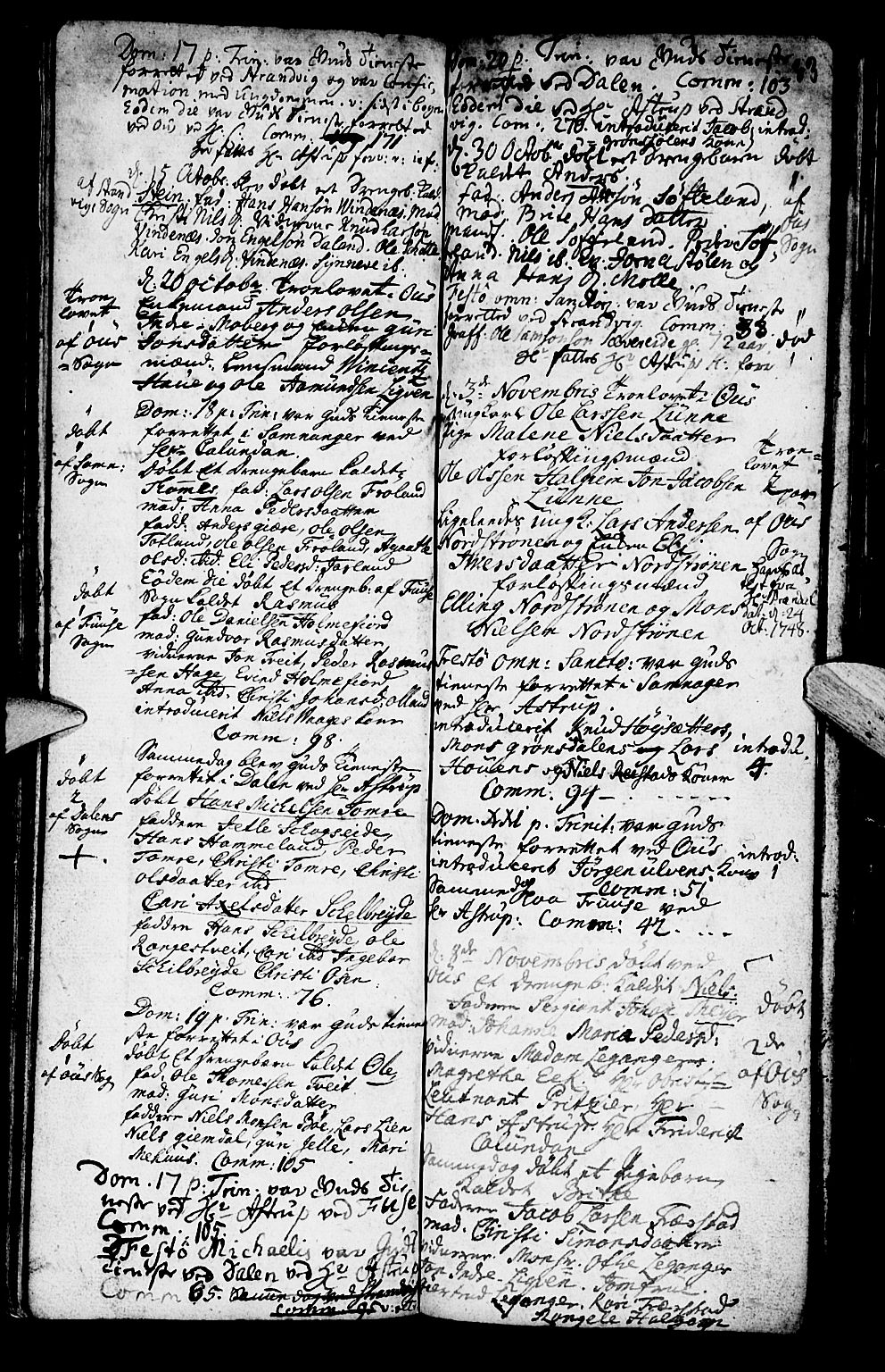 Os sokneprestembete, SAB/A-99929: Parish register (official) no. A 2, 1723-1758, p. 83