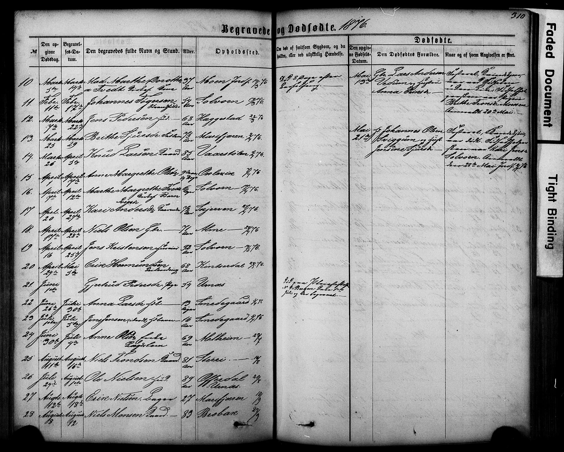 Hafslo sokneprestembete, AV/SAB-A-80301/H/Hab/Haba/L0001: Parish register (copy) no. A 1, 1866-1908, p. 310