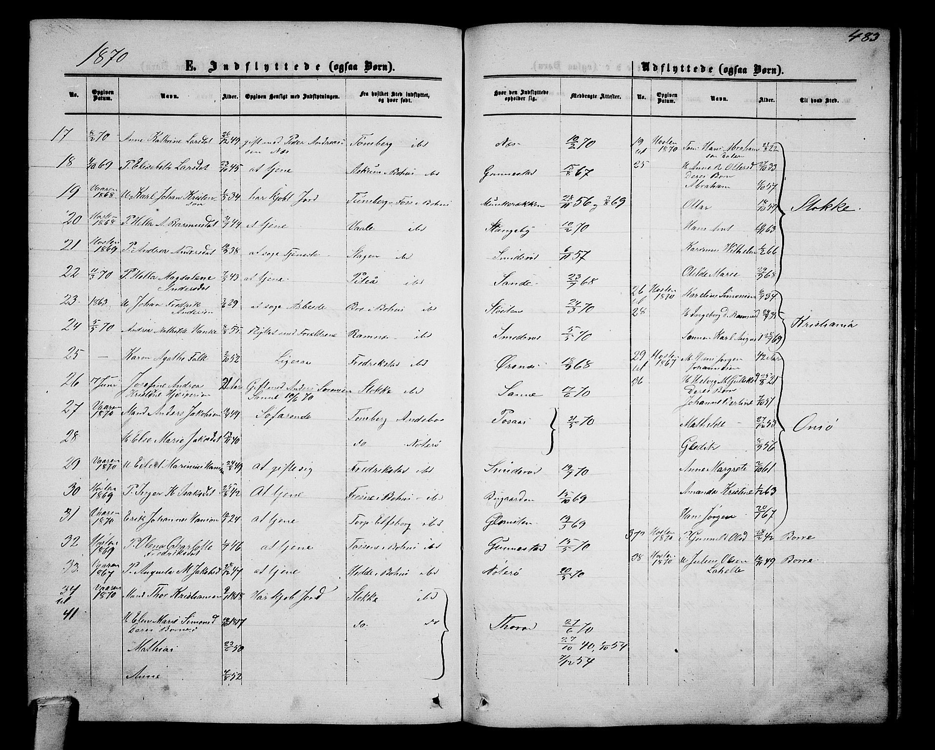 Nøtterøy kirkebøker, AV/SAKO-A-354/G/Ga/L0002: Parish register (copy) no. I 2, 1860-1877, p. 483