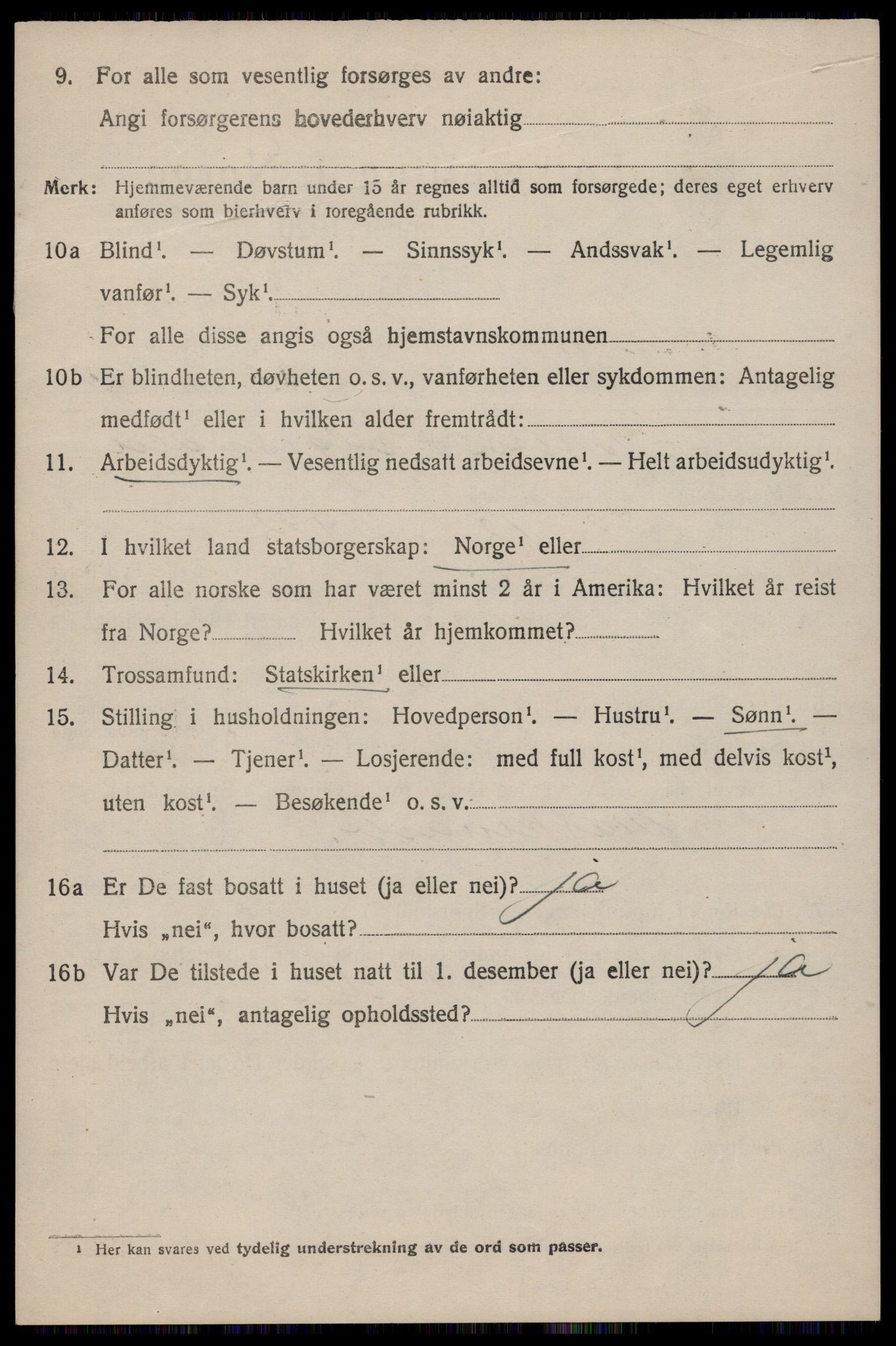 SAST, 1920 census for Hetland, 1920, p. 13106