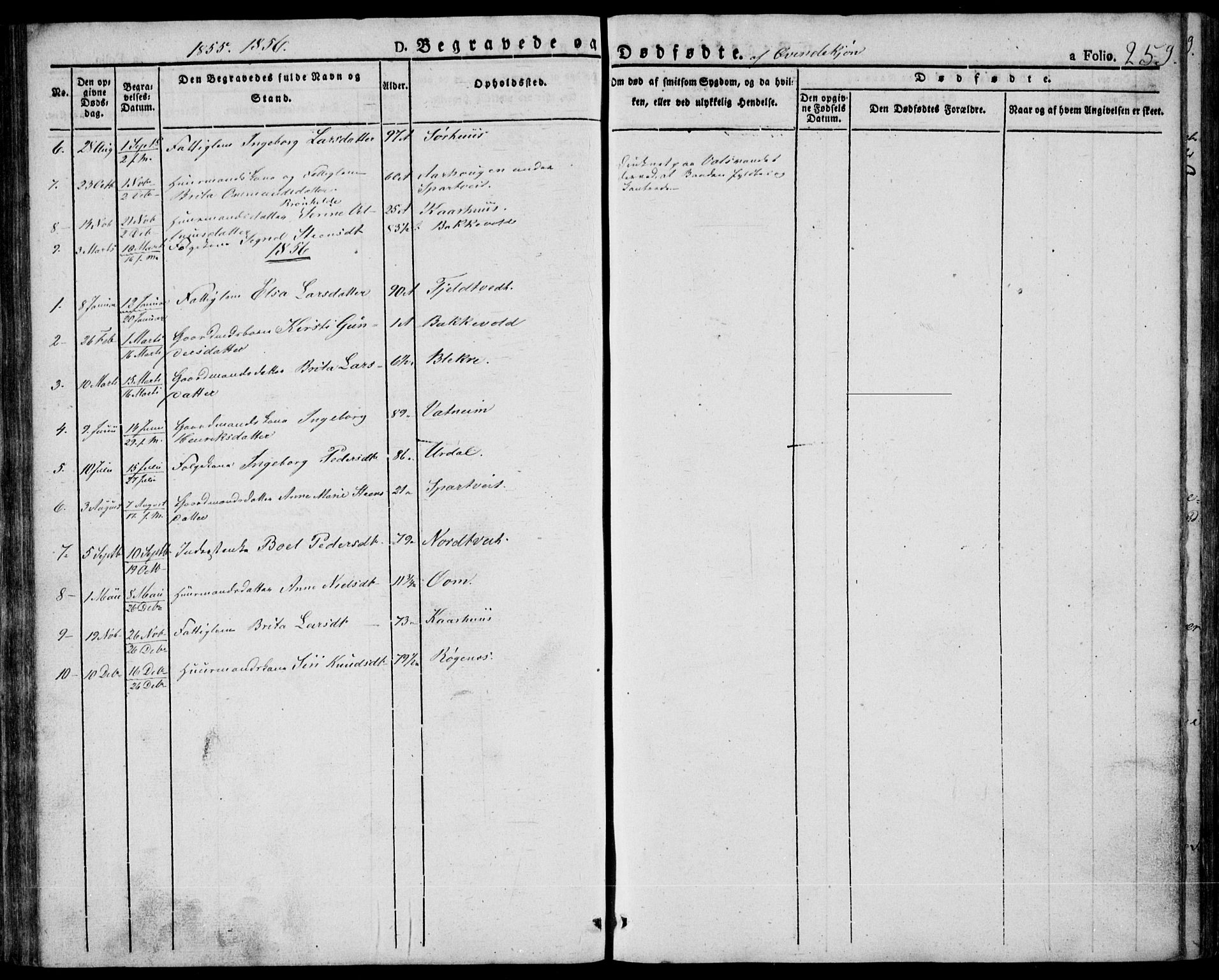 Skjold sokneprestkontor, AV/SAST-A-101847/H/Ha/Haa/L0005: Parish register (official) no. A 5, 1830-1856, p. 259