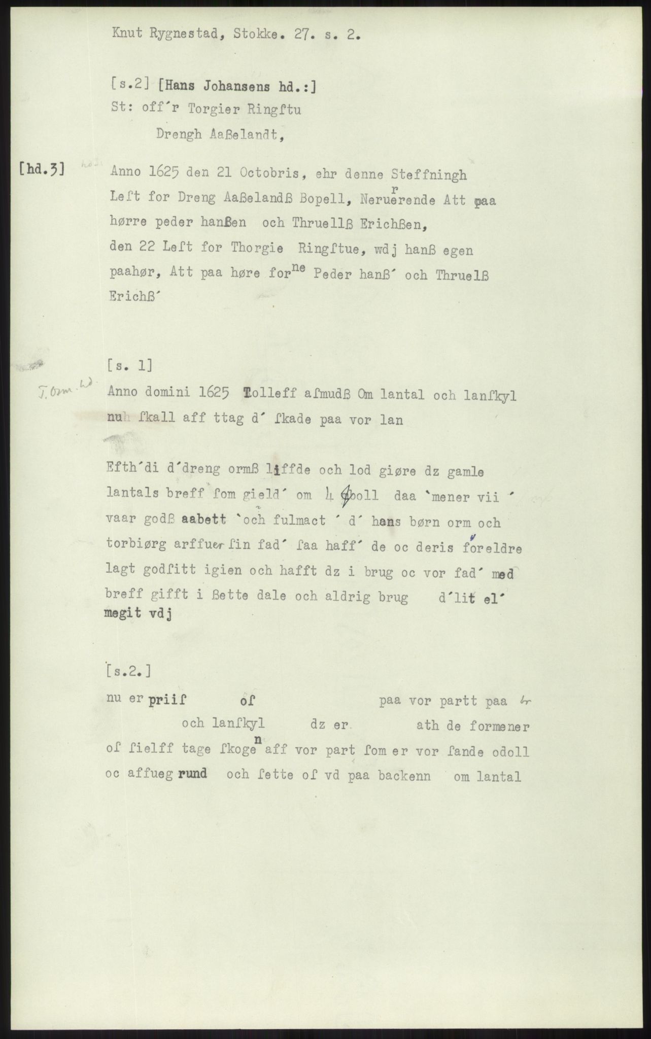 Samlinger til kildeutgivelse, Diplomavskriftsamlingen, AV/RA-EA-4053/H/Ha, p. 1552