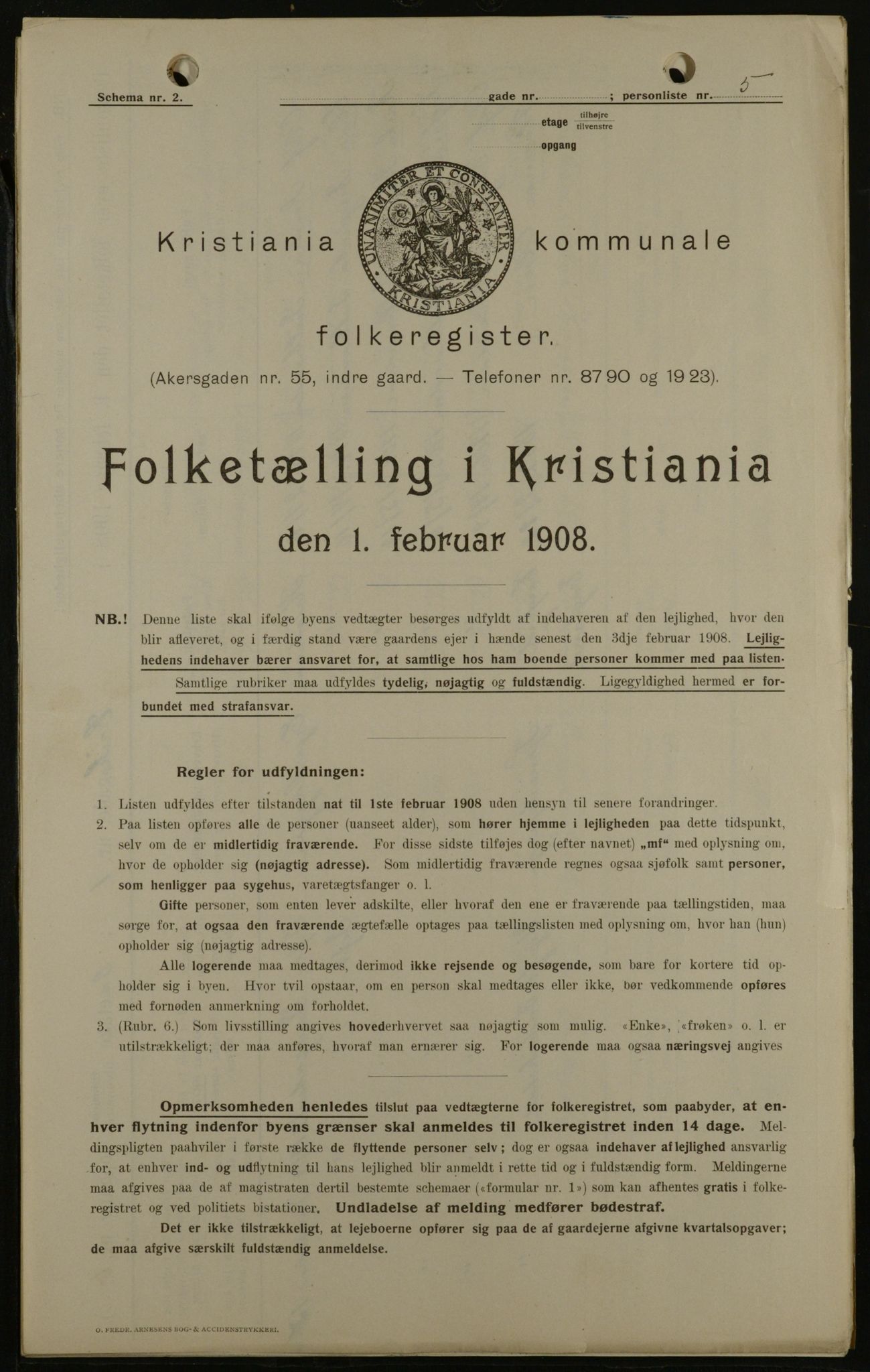 OBA, Municipal Census 1908 for Kristiania, 1908, p. 17926