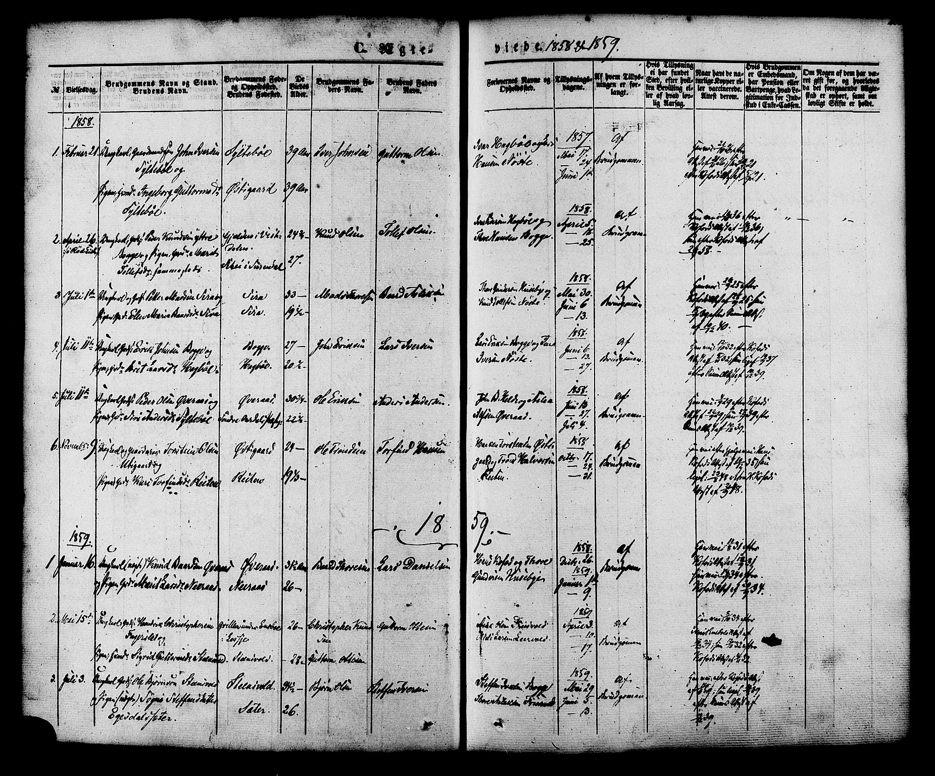 Ministerialprotokoller, klokkerbøker og fødselsregistre - Møre og Romsdal, AV/SAT-A-1454/552/L0637: Parish register (official) no. 552A01, 1845-1879, p. 205