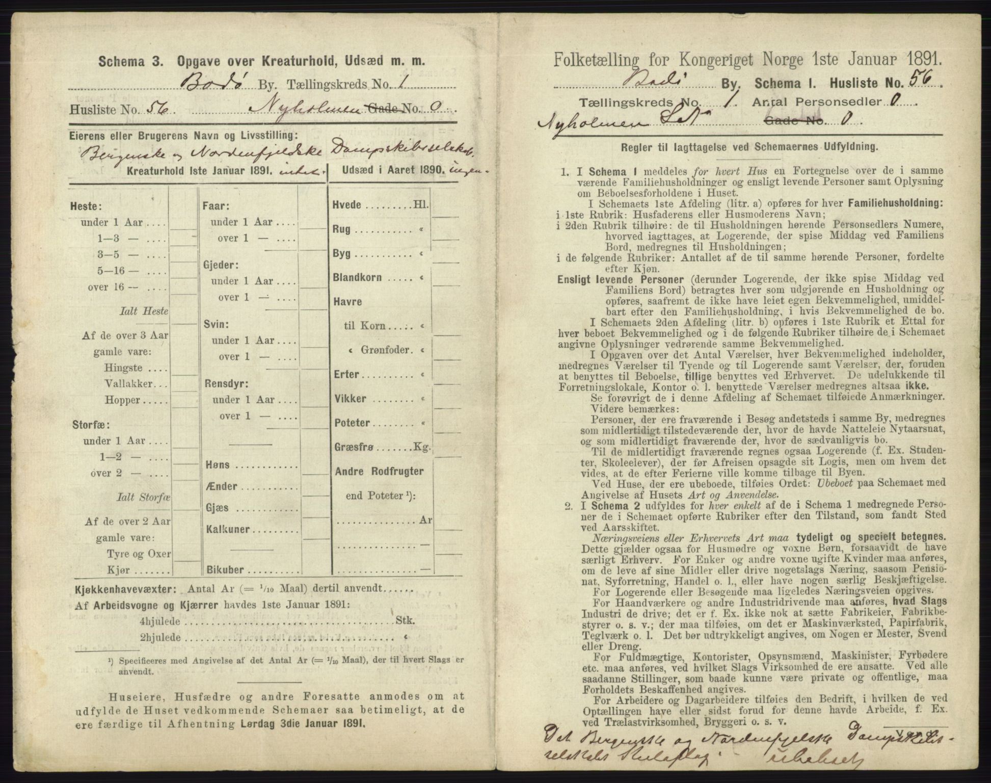 RA, 1891 census for 1804 Bodø, 1891, p. 125