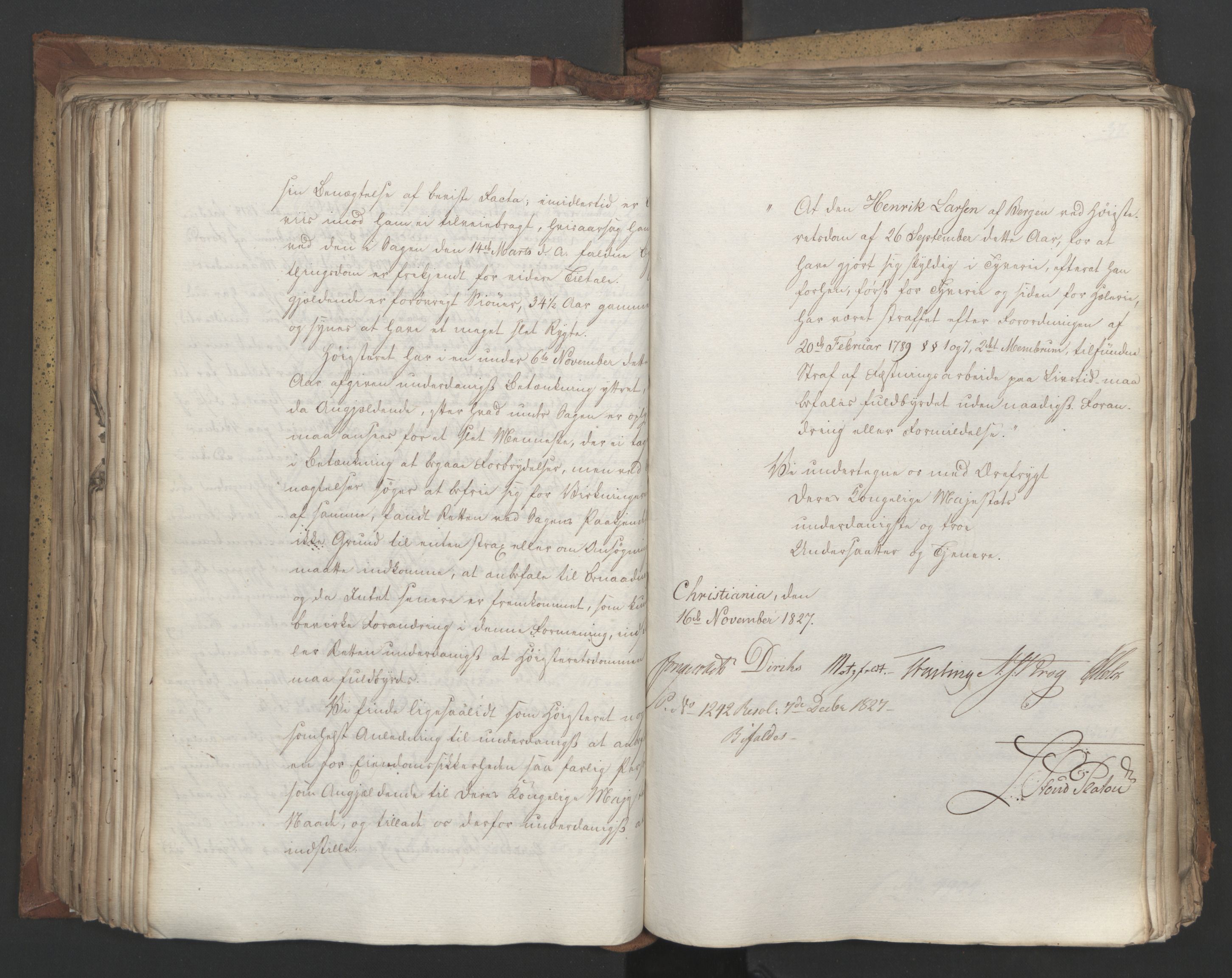 Statsrådsavdelingen i Stockholm, AV/RA-S-1003/D/Da/L0053: Regjeringsinnstillinger nr. 4800-5017, 1827, p. 318