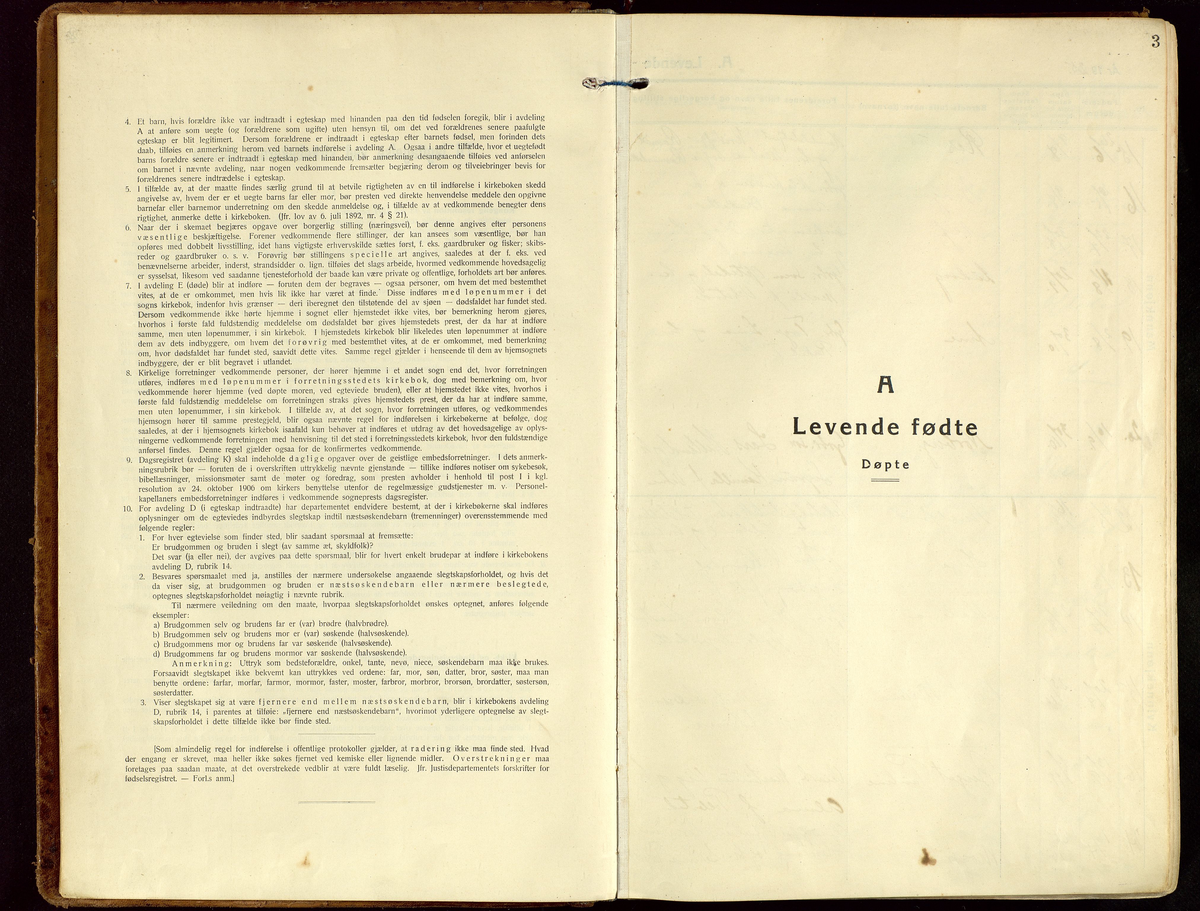 Gjesdal sokneprestkontor, SAST/A-101796/003/O/L0001: Parish register (official) no. A 1, 1925-1949, p. 3
