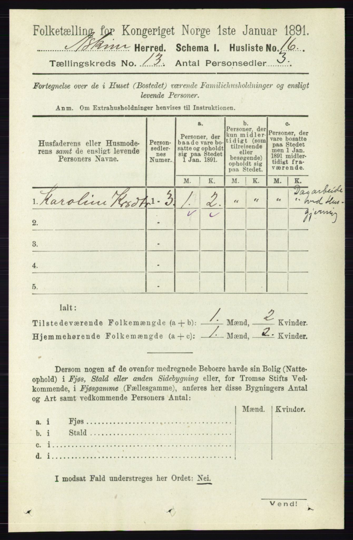 RA, 1891 census for 0124 Askim, 1891, p. 2026