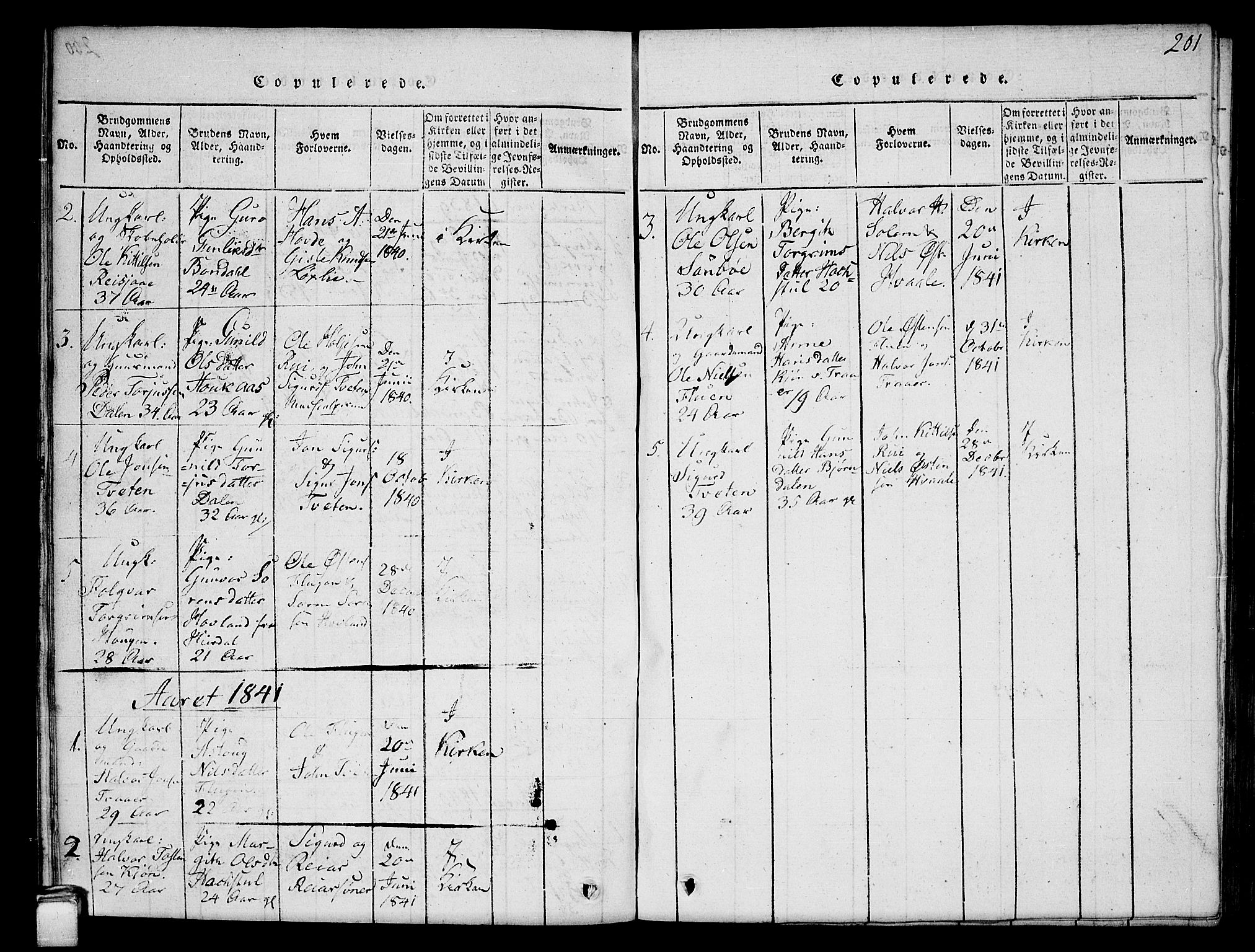 Hjartdal kirkebøker, SAKO/A-270/G/Gc/L0001: Parish register (copy) no. III 1, 1815-1842, p. 201