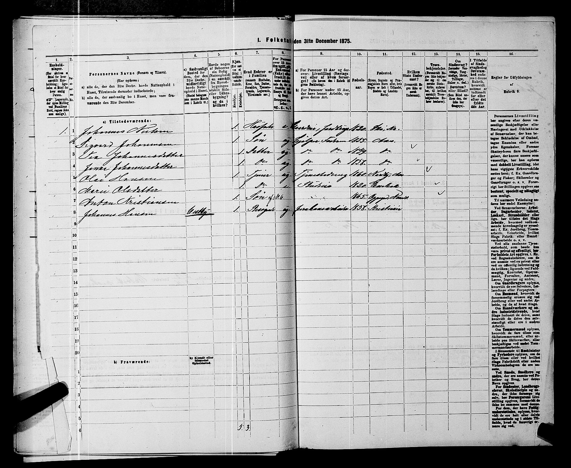 RA, 1875 census for 0212P Kråkstad, 1875, p. 140