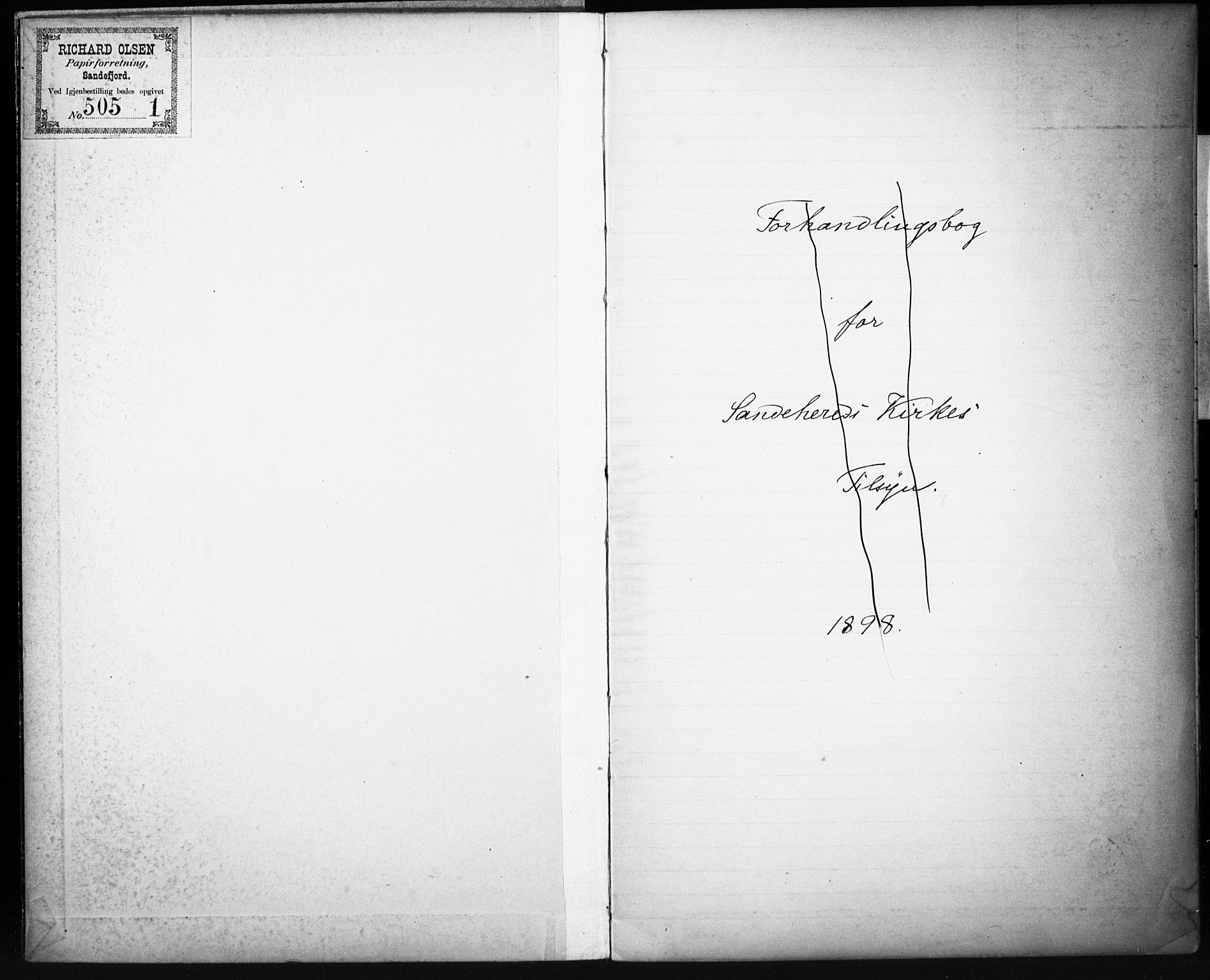 Sandar kirkebøker, SAKO/A-243/H/Ha/L0003: Banns register no. 3, 1905-1911