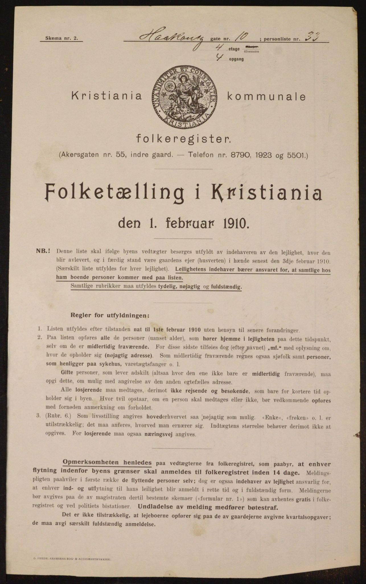 OBA, Municipal Census 1910 for Kristiania, 1910, p. 41822