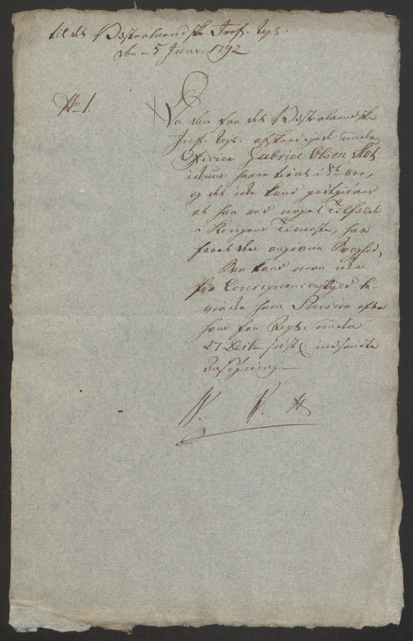 Forsvaret, Den norske kvesthuskasse/krigshospitalkasse, AV/RA-RAFA-1887/F/Fa/L0008: Konsepter, 1790-1793, p. 717