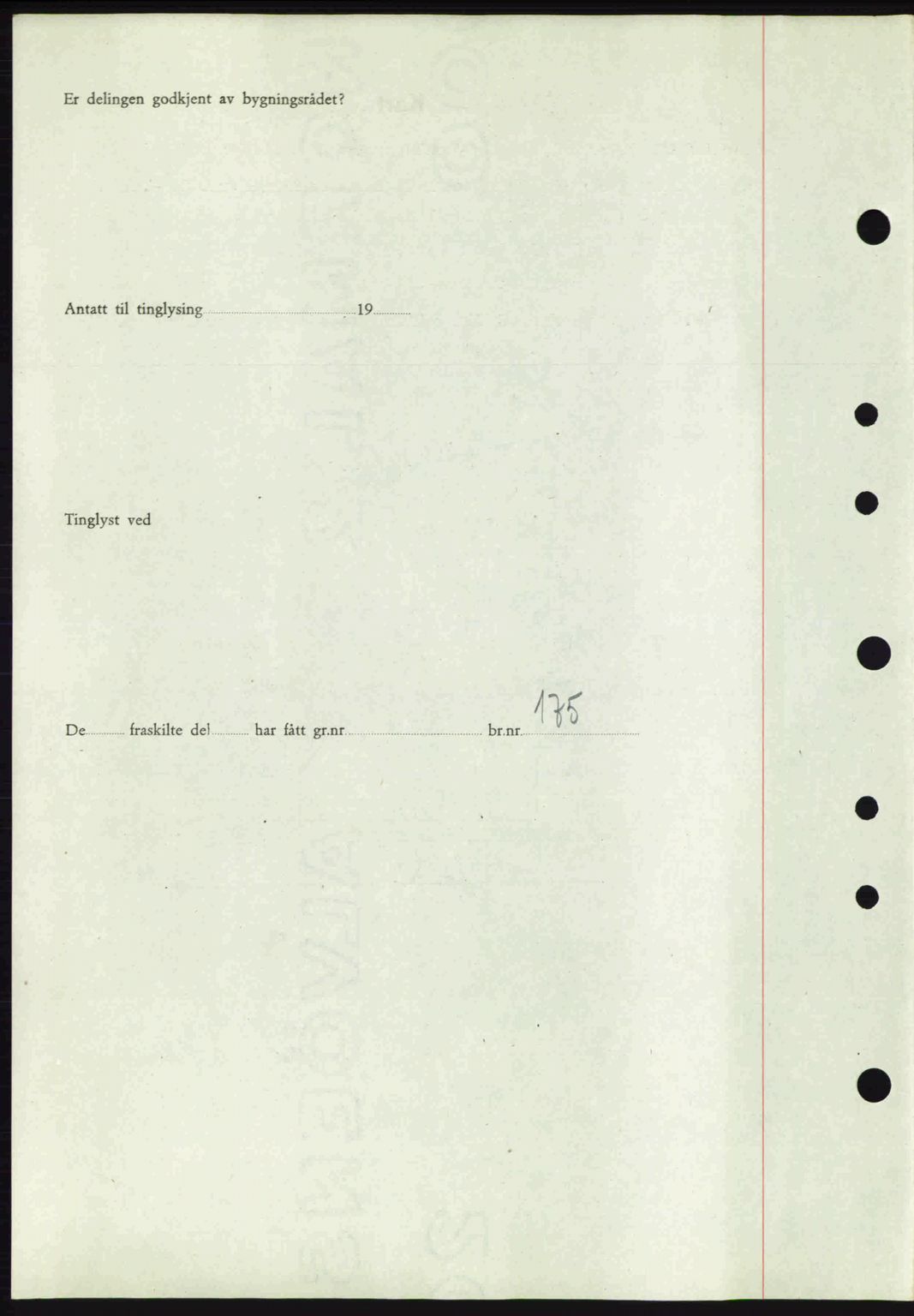 Tønsberg sorenskriveri, AV/SAKO-A-130/G/Ga/Gaa/L0013: Mortgage book no. A13, 1943-1943, Diary no: : 2119/1943