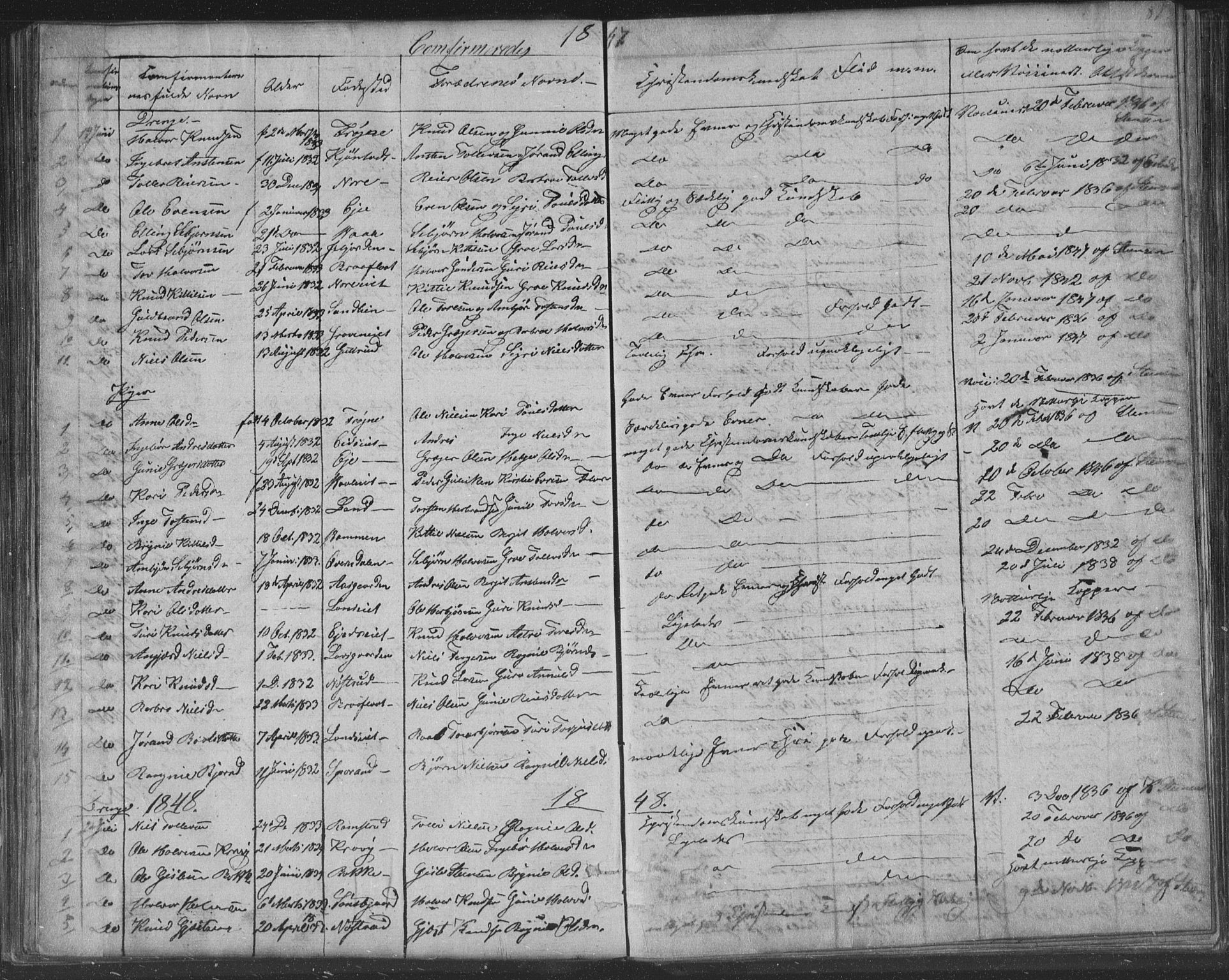 Nore kirkebøker, SAKO/A-238/F/Fa/L0001: Parish register (official) no. I 1, 1836-1855, p. 89