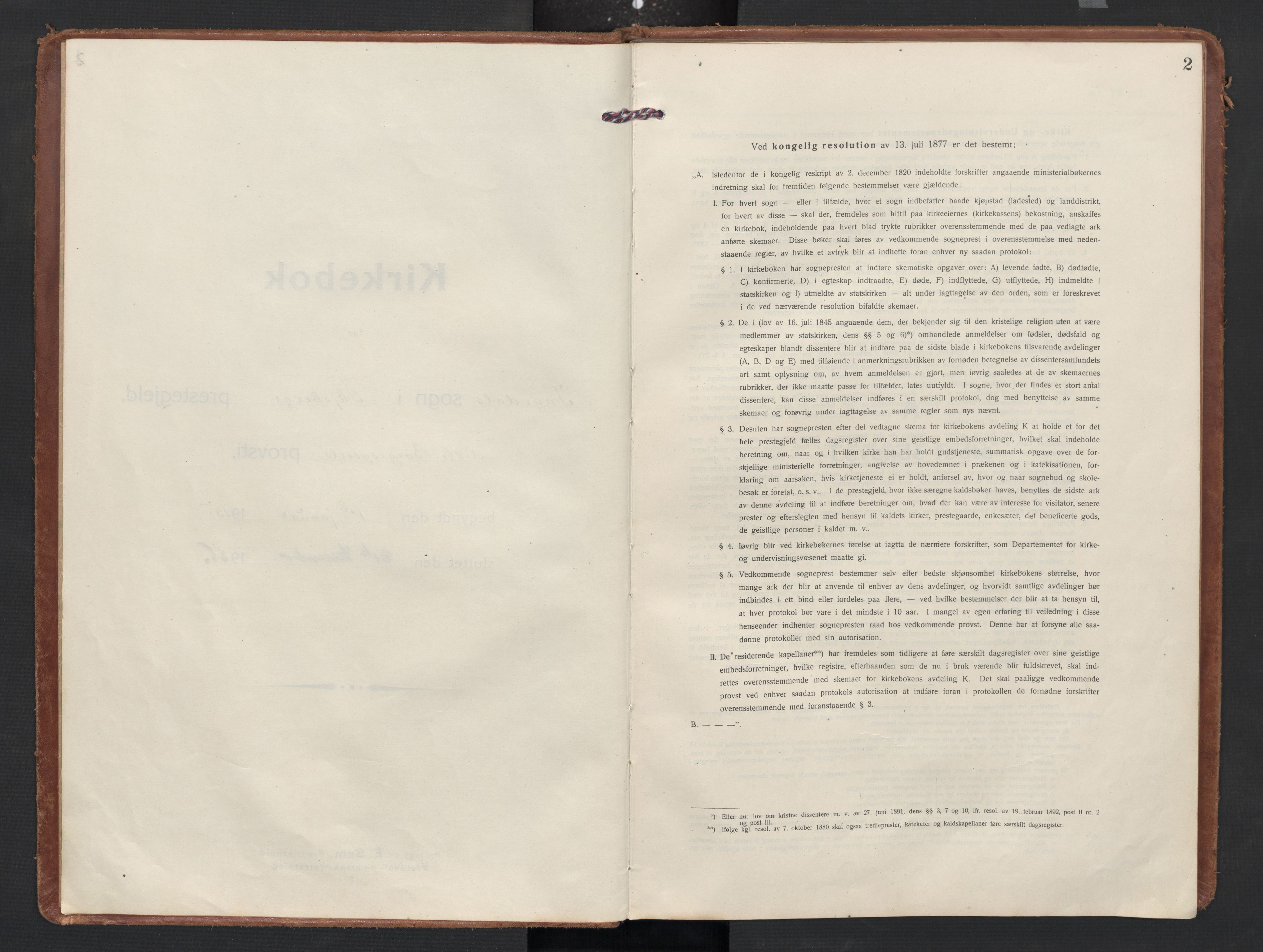 Skjeberg prestekontor Kirkebøker, SAO/A-10923/F/Fc/L0003: Parish register (official) no. III 3, 1915-1926, p. 2