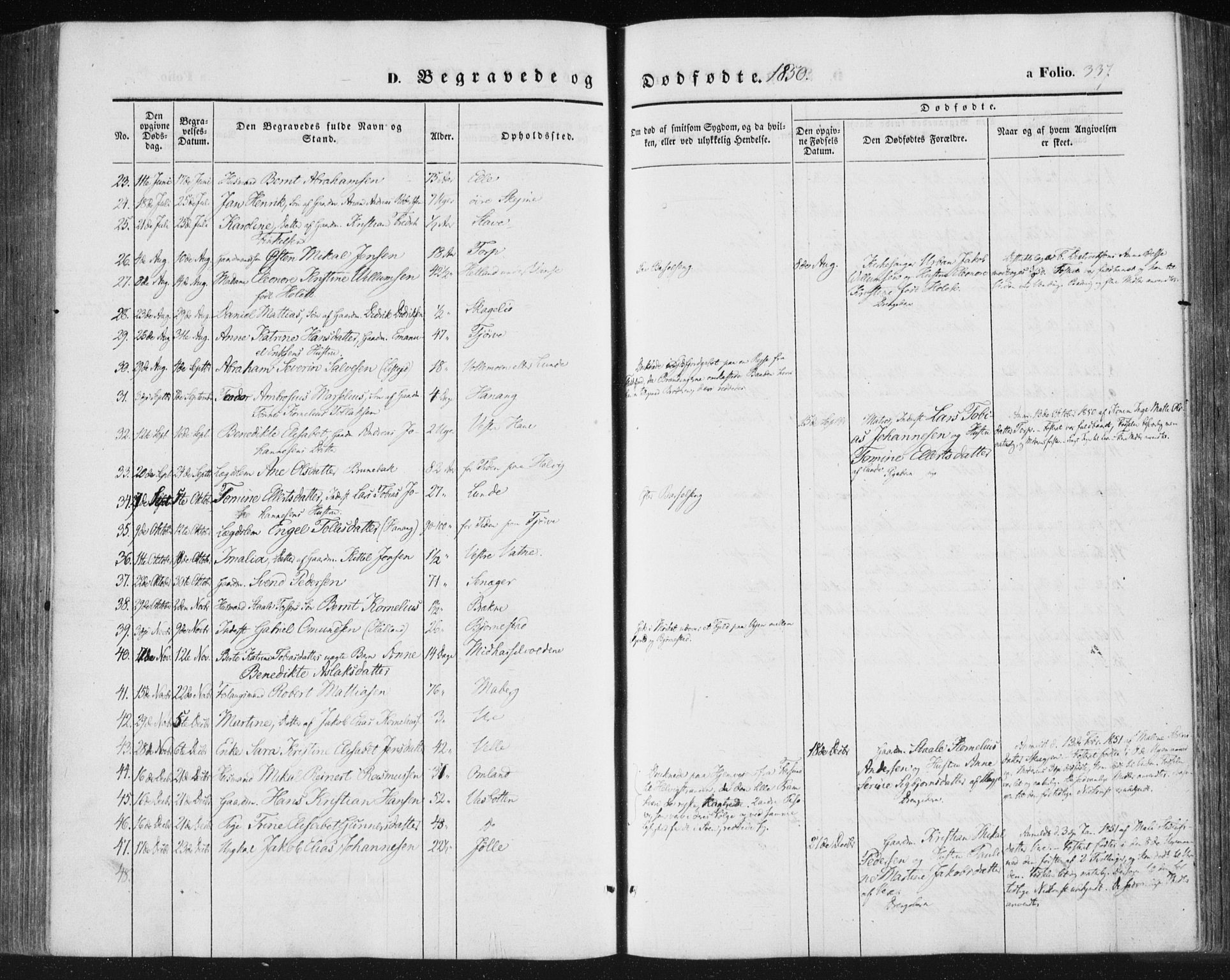 Lista sokneprestkontor, AV/SAK-1111-0027/F/Fa/L0010: Parish register (official) no. A 10, 1846-1861, p. 337