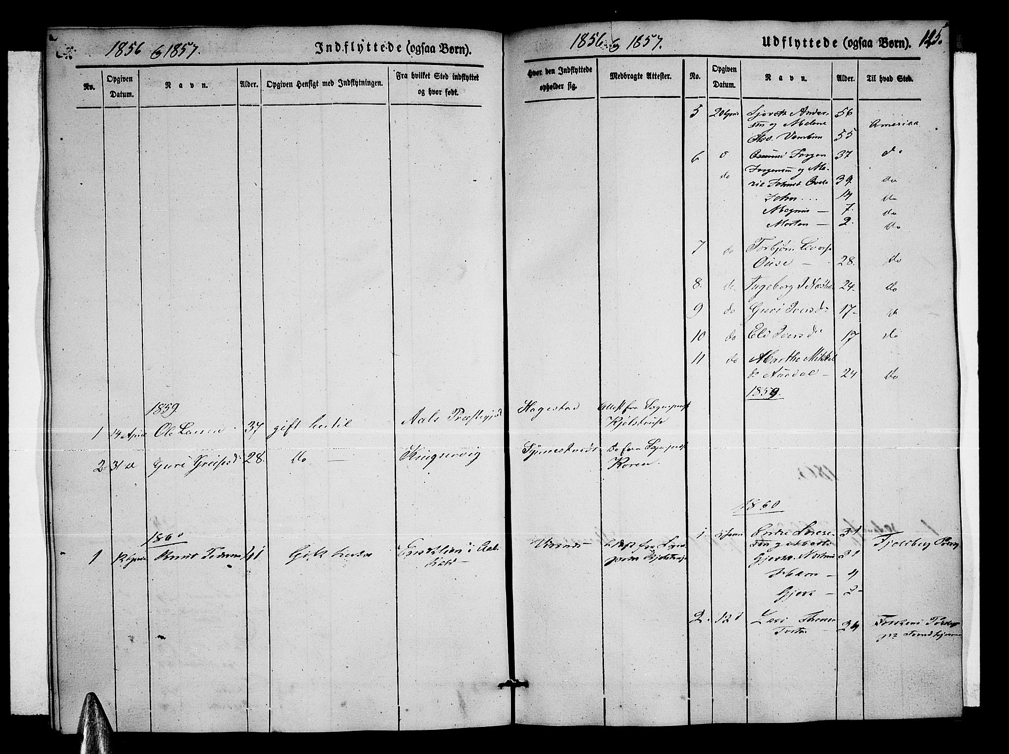 Ulvik sokneprestembete, SAB/A-78801/H/Hab: Parish register (copy) no. A 1, 1855-1868, p. 125