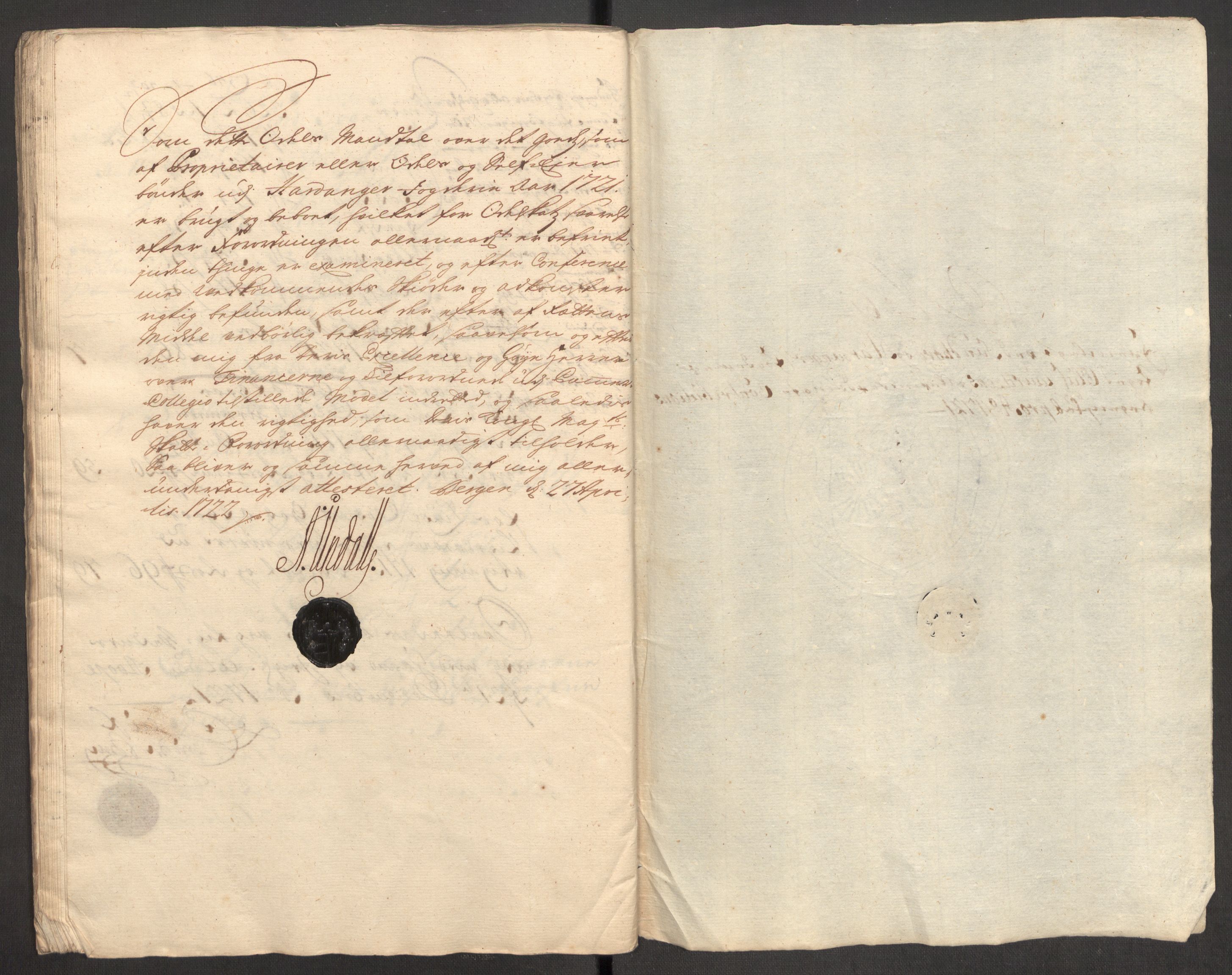 Rentekammeret inntil 1814, Reviderte regnskaper, Fogderegnskap, AV/RA-EA-4092/R48/L3000: Fogderegnskap Sunnhordland og Hardanger, 1721, p. 380