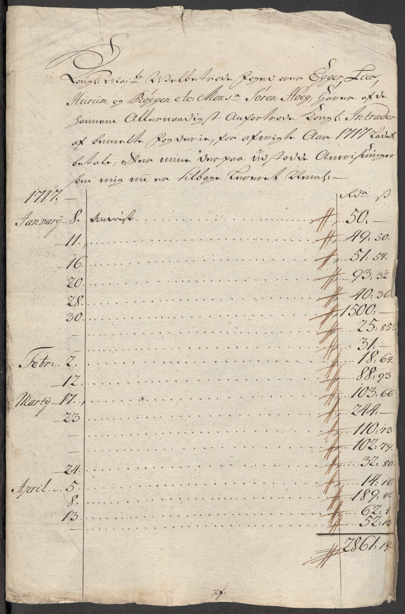 Rentekammeret inntil 1814, Reviderte regnskaper, Fogderegnskap, AV/RA-EA-4092/R31/L1711: Fogderegnskap Hurum, Røyken, Eiker, Lier og Buskerud, 1717, p. 376