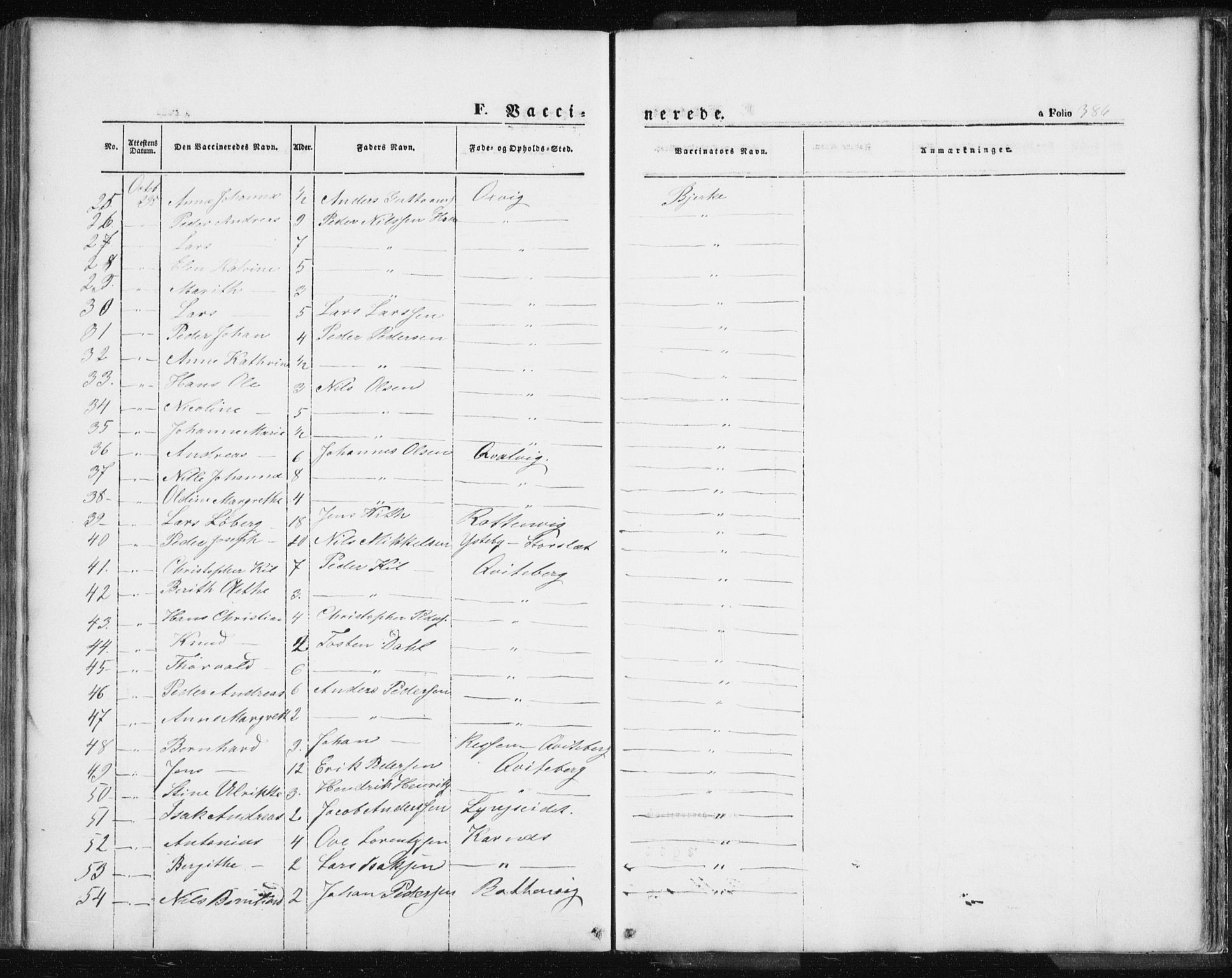 Lyngen sokneprestembete, AV/SATØ-S-1289/H/He/Hea/L0004kirke: Parish register (official) no. 4, 1839-1858, p. 386