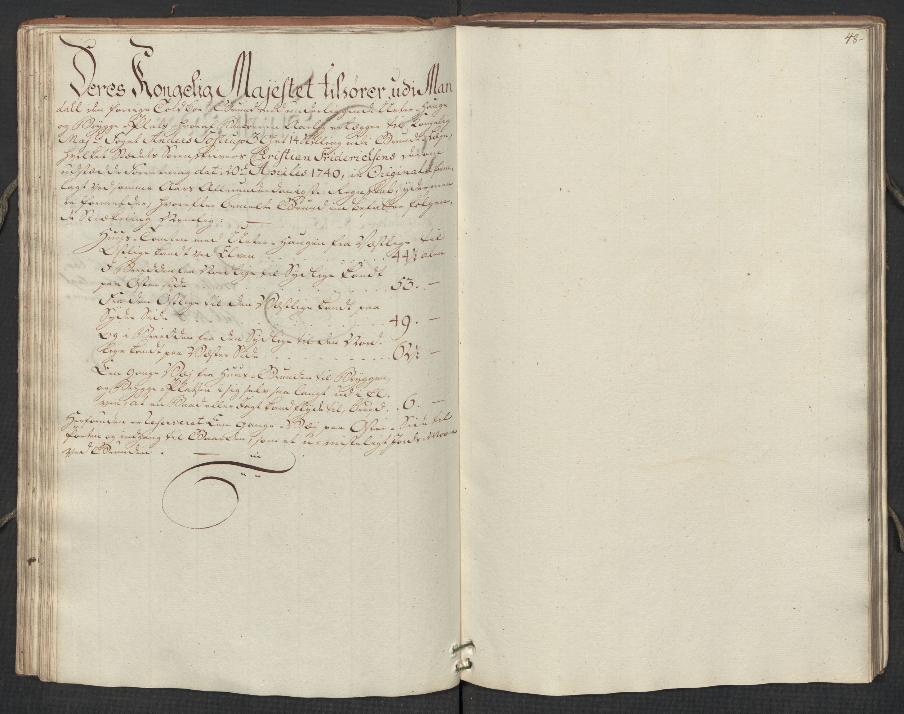 Generaltollkammeret, tollregnskaper, AV/RA-EA-5490/R17/L0023/0005: Tollregnskaper Mandal / Utgående hovedtollbok, 1762, p. 47b-48a