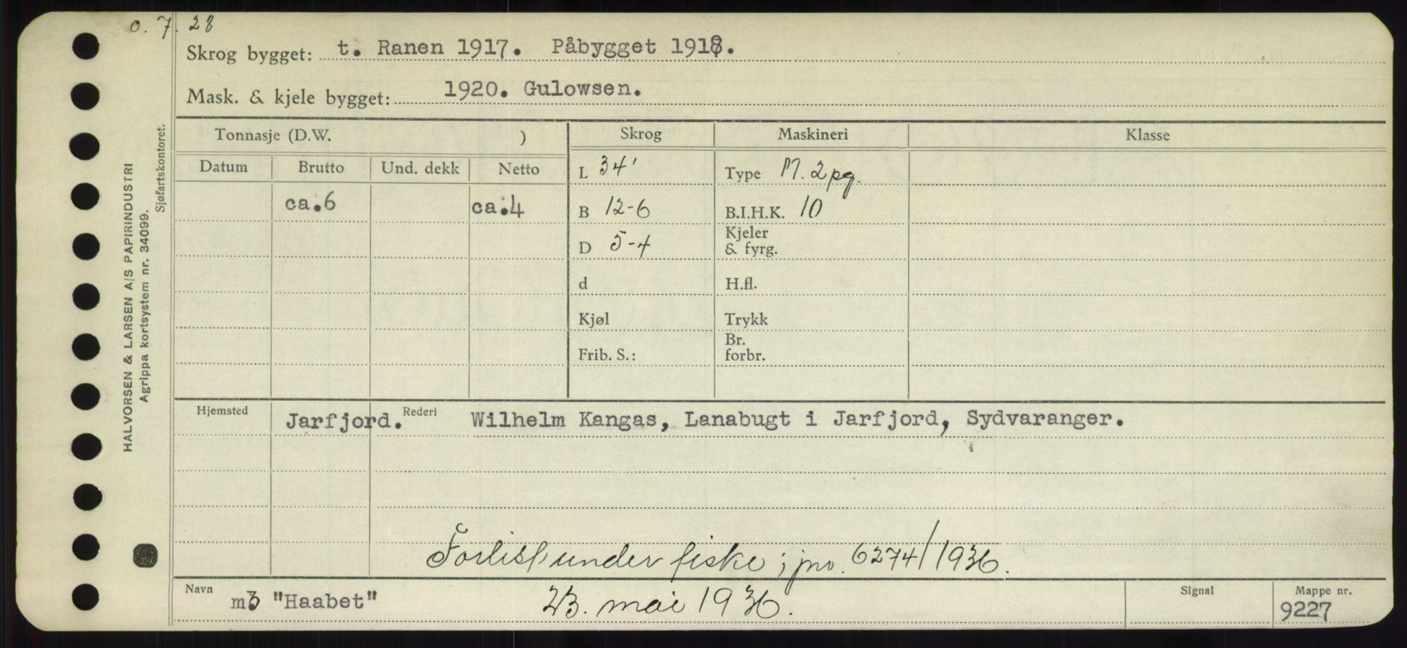 Sjøfartsdirektoratet med forløpere, Skipsmålingen, AV/RA-S-1627/H/Hd/L0017: Fartøy, Holi-Hå, p. 535