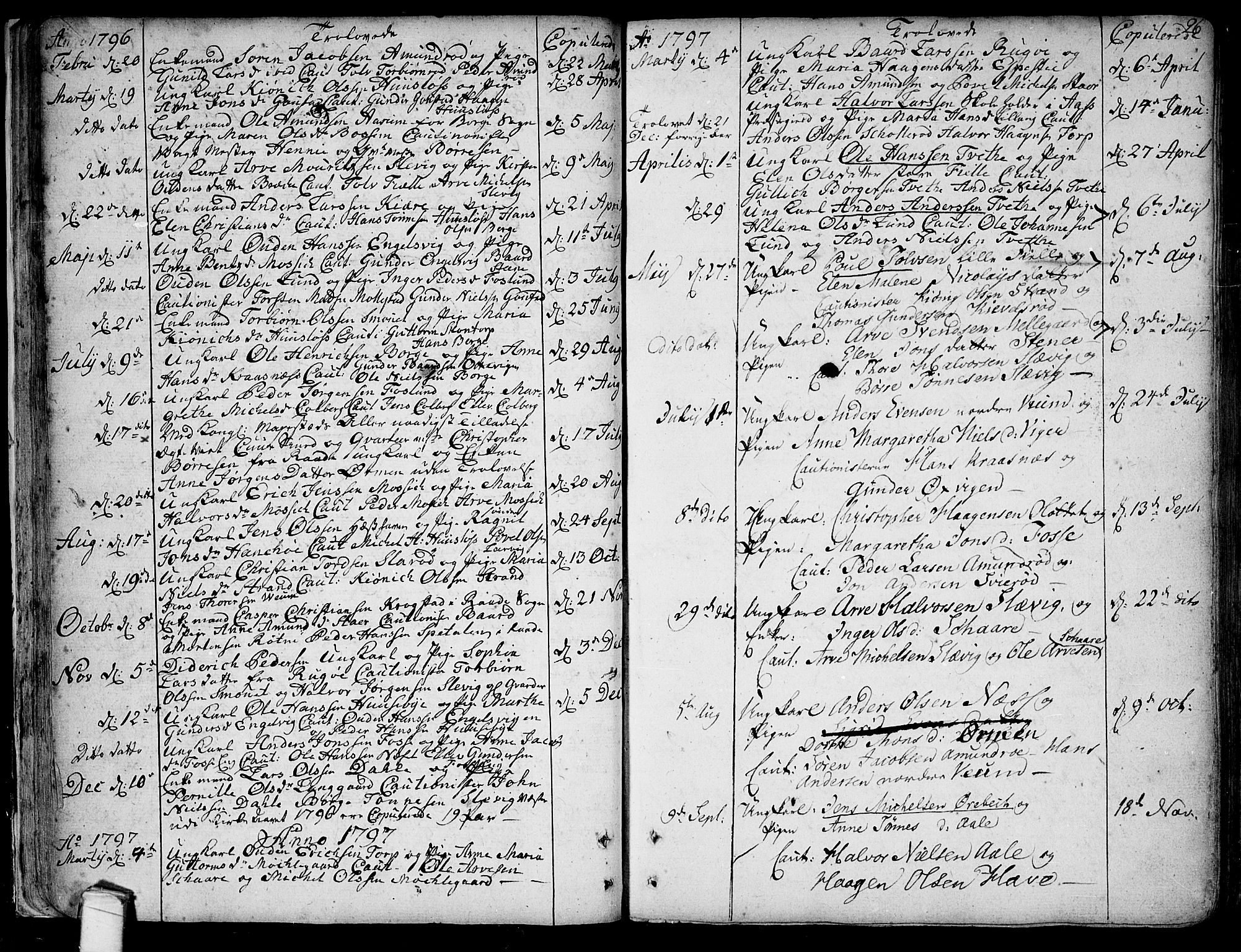 Onsøy prestekontor Kirkebøker, SAO/A-10914/F/Fa/L0001: Parish register (official) no. I 1, 1733-1814, p. 26