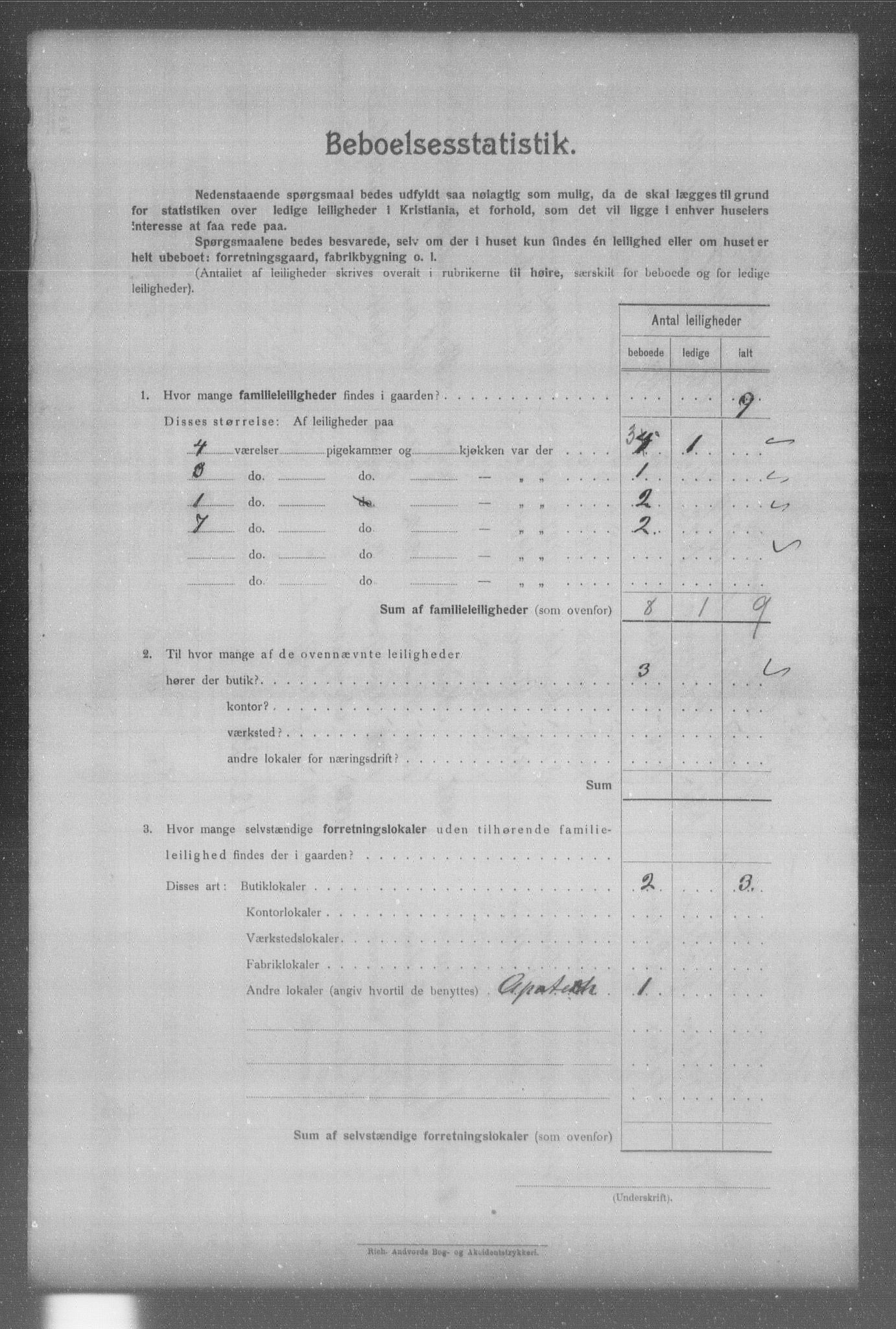 OBA, Municipal Census 1904 for Kristiania, 1904, p. 576