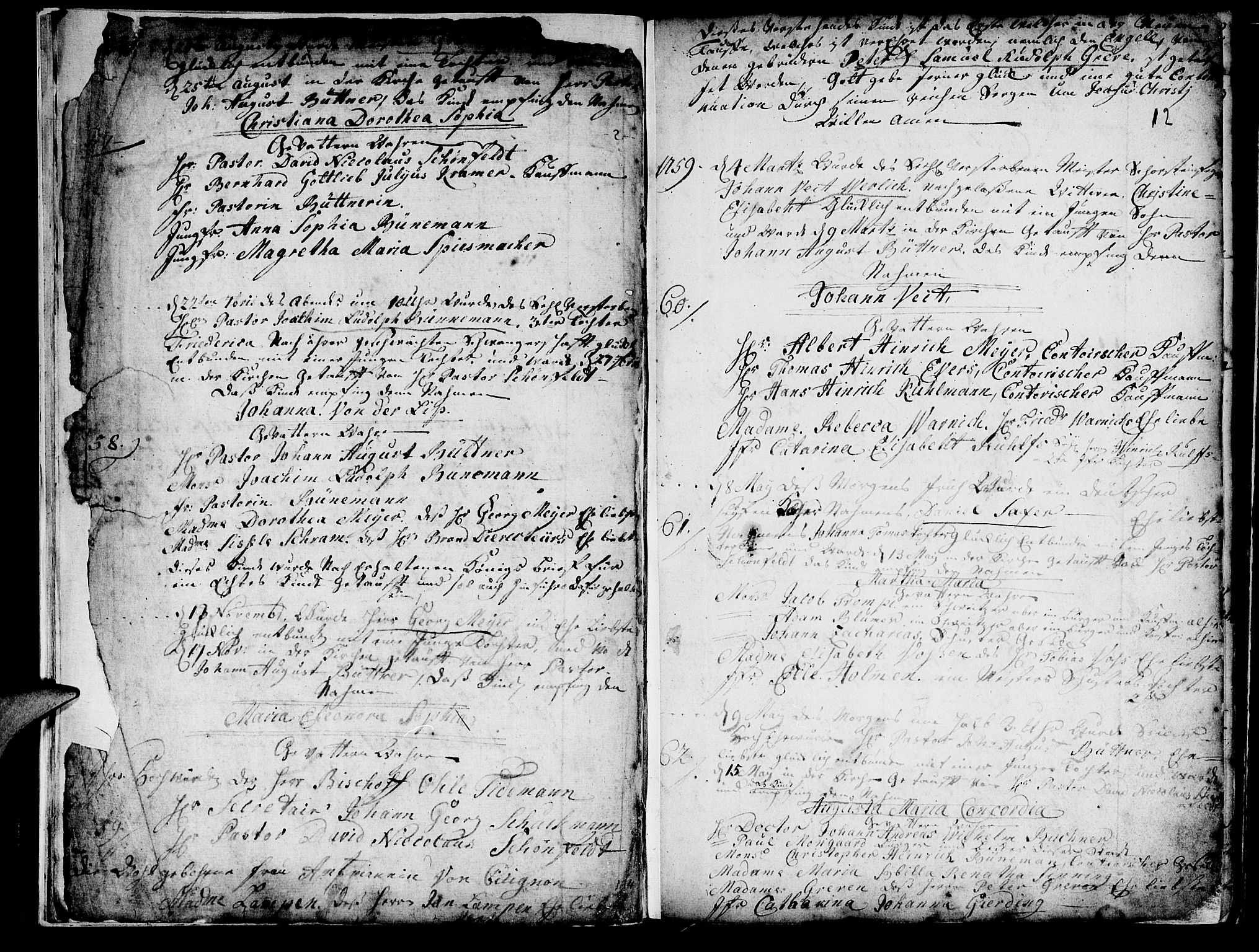 Mariakirken Sokneprestembete, SAB/A-76901/H/Haa/L0001: Parish register (official) no. A 1, 1740-1784, p. 11